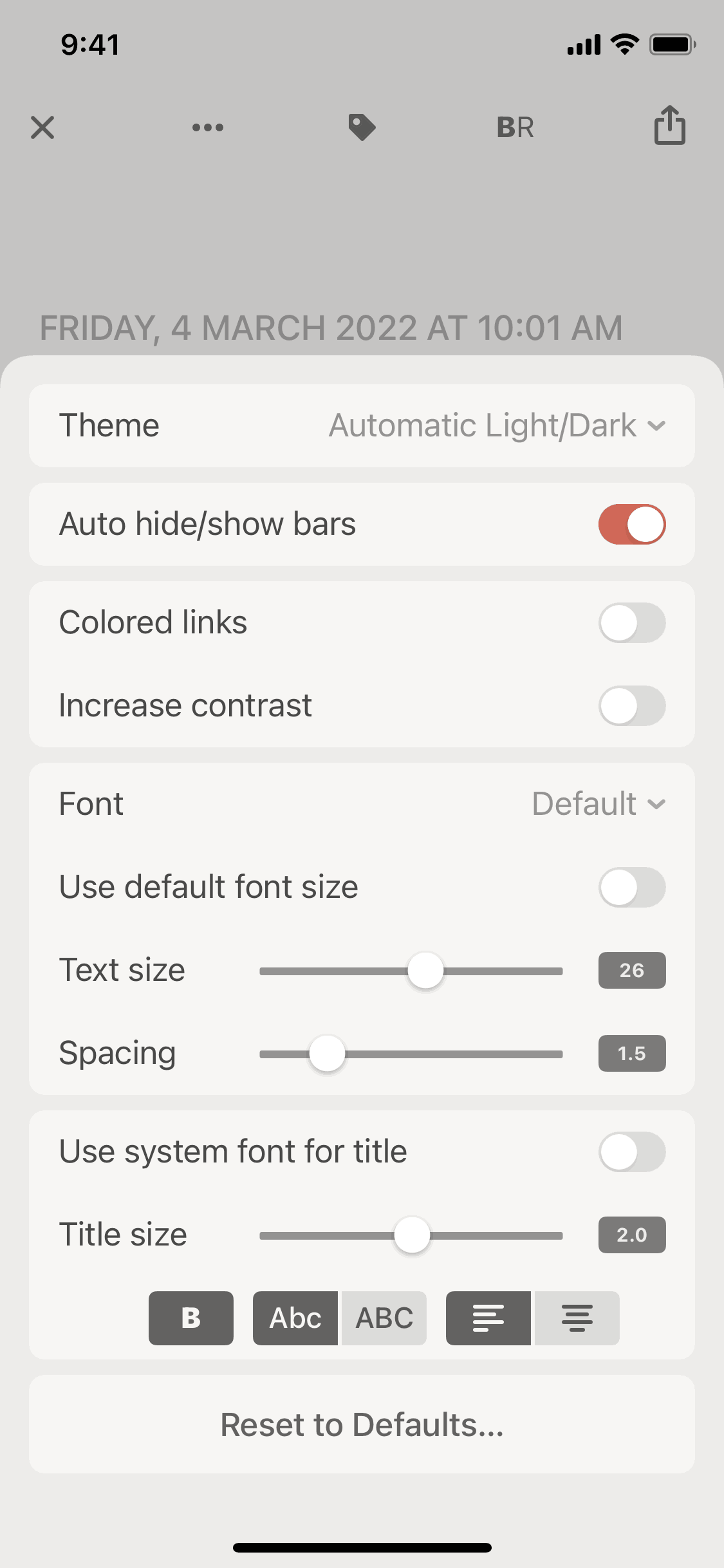 Reeder 5 iOS News interface screenshot 14