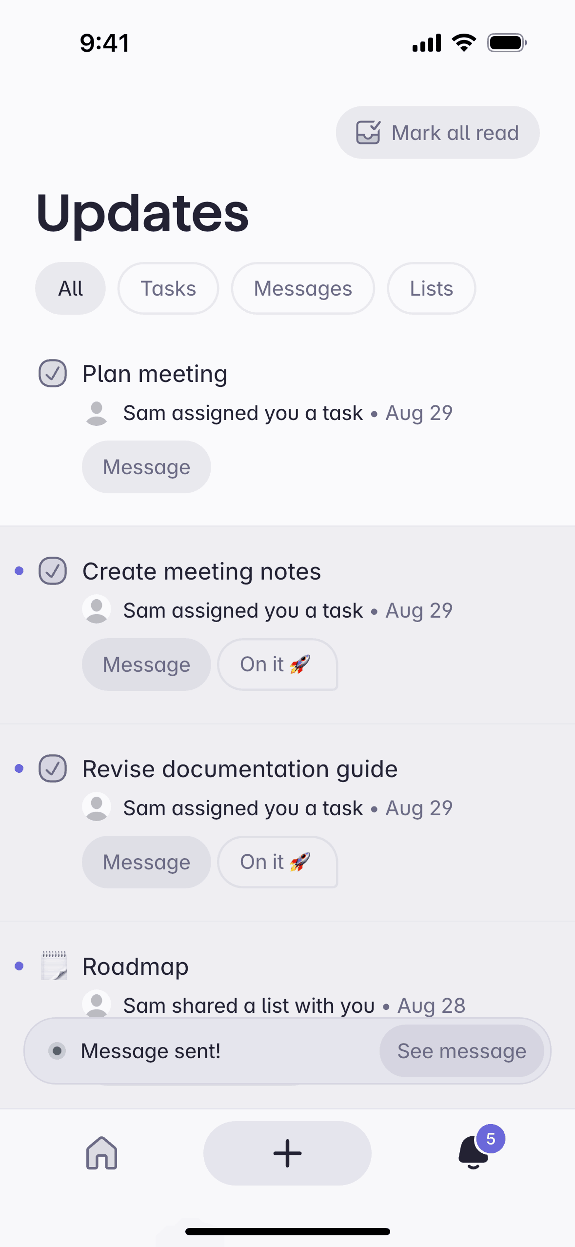 Superlist iOS Productivity interface screenshot 16