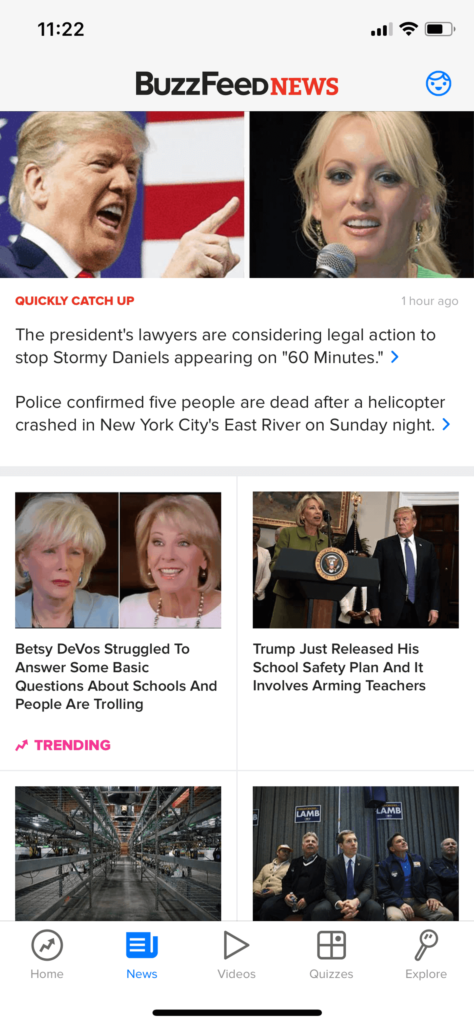 BuzzFeed iOS News interface screenshot 9