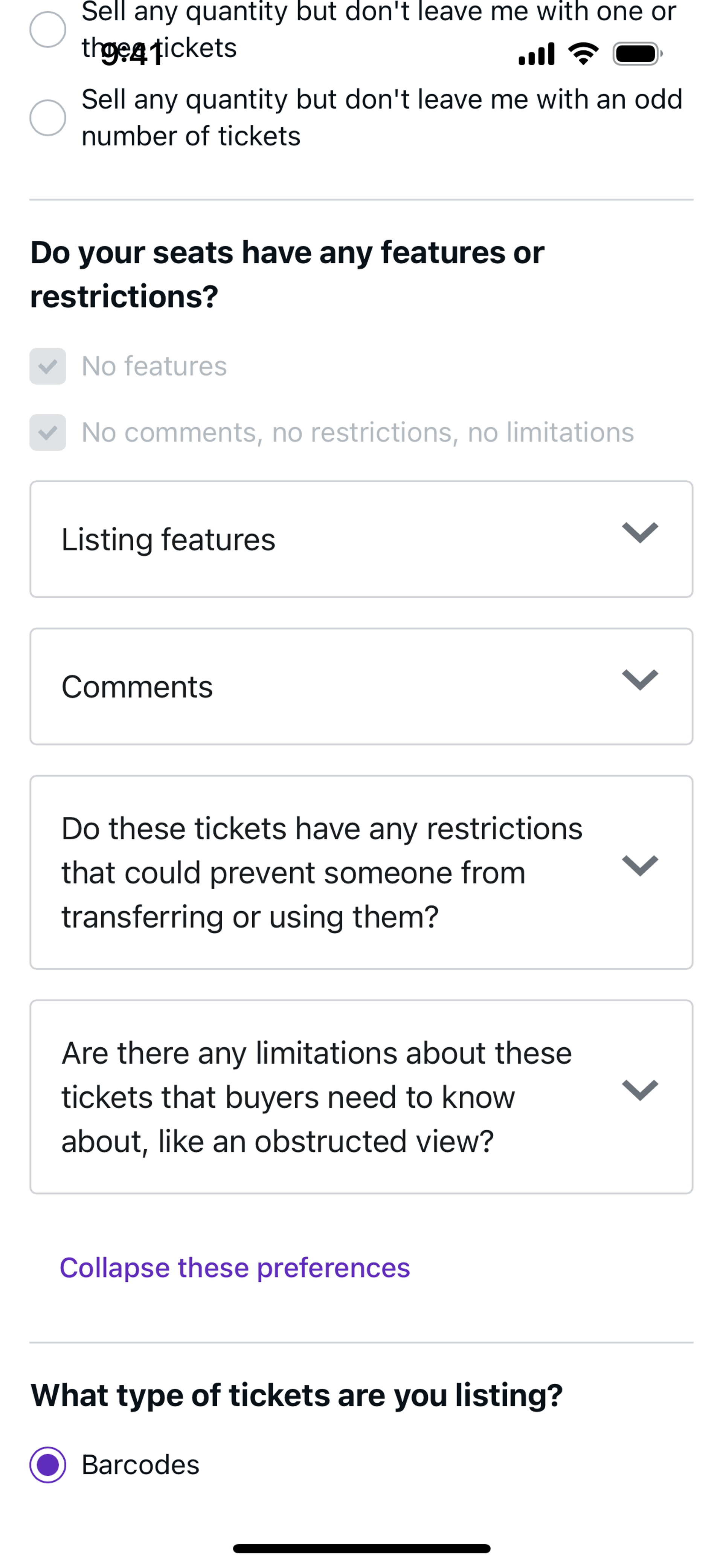 StubHub iOS Entertainment interface screenshot 13