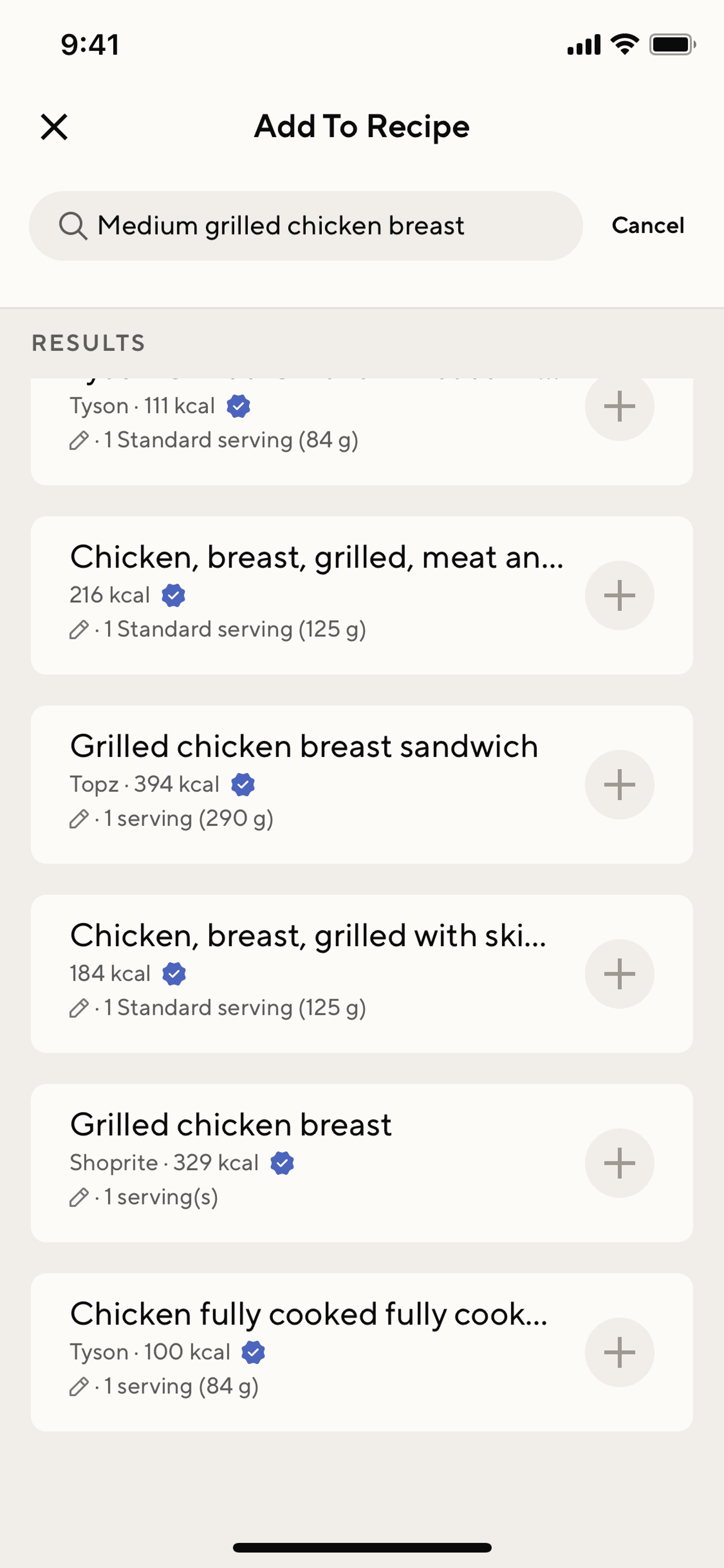 Lifesum iOS Health & Fitness interface screenshot 2
