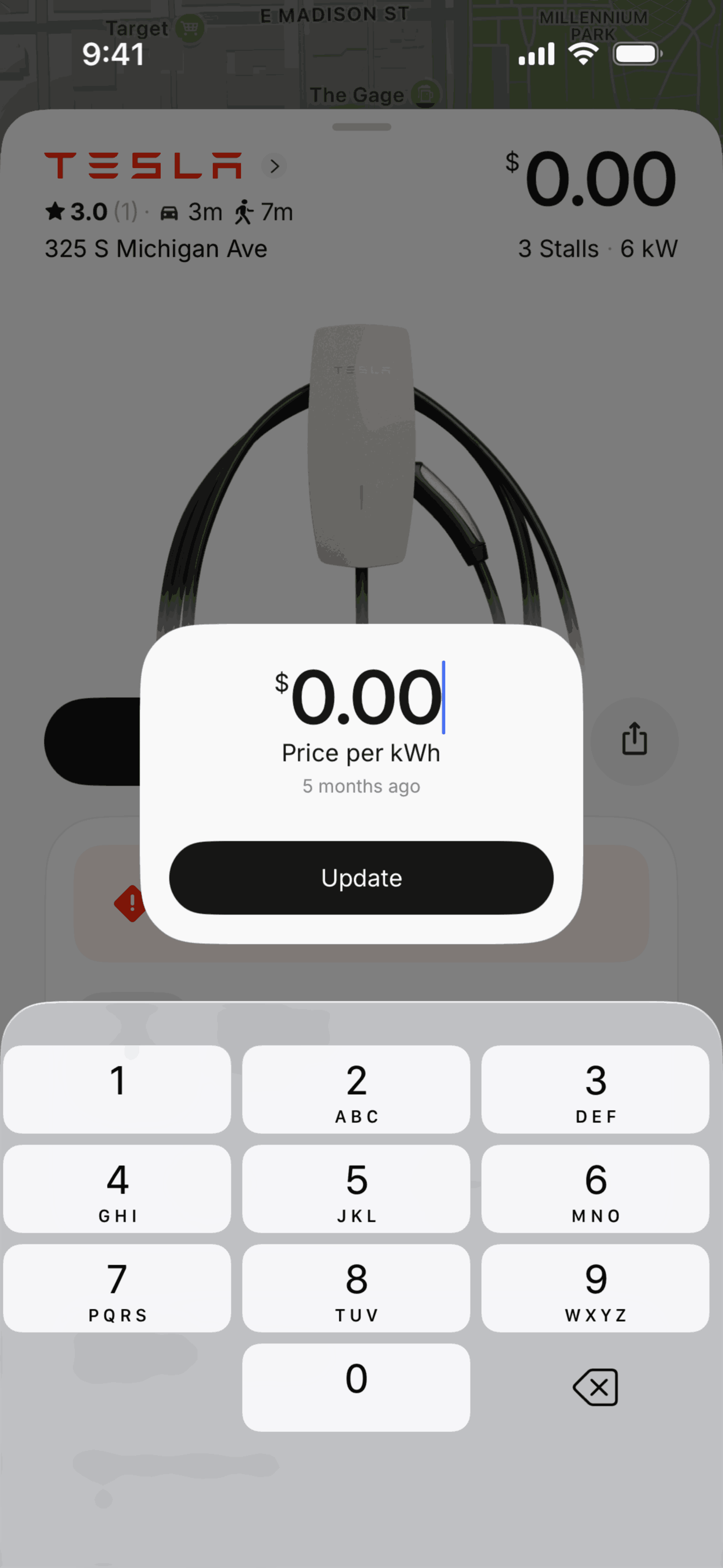 Pangea Charging iOS Maps & Navigation interface screenshot 20