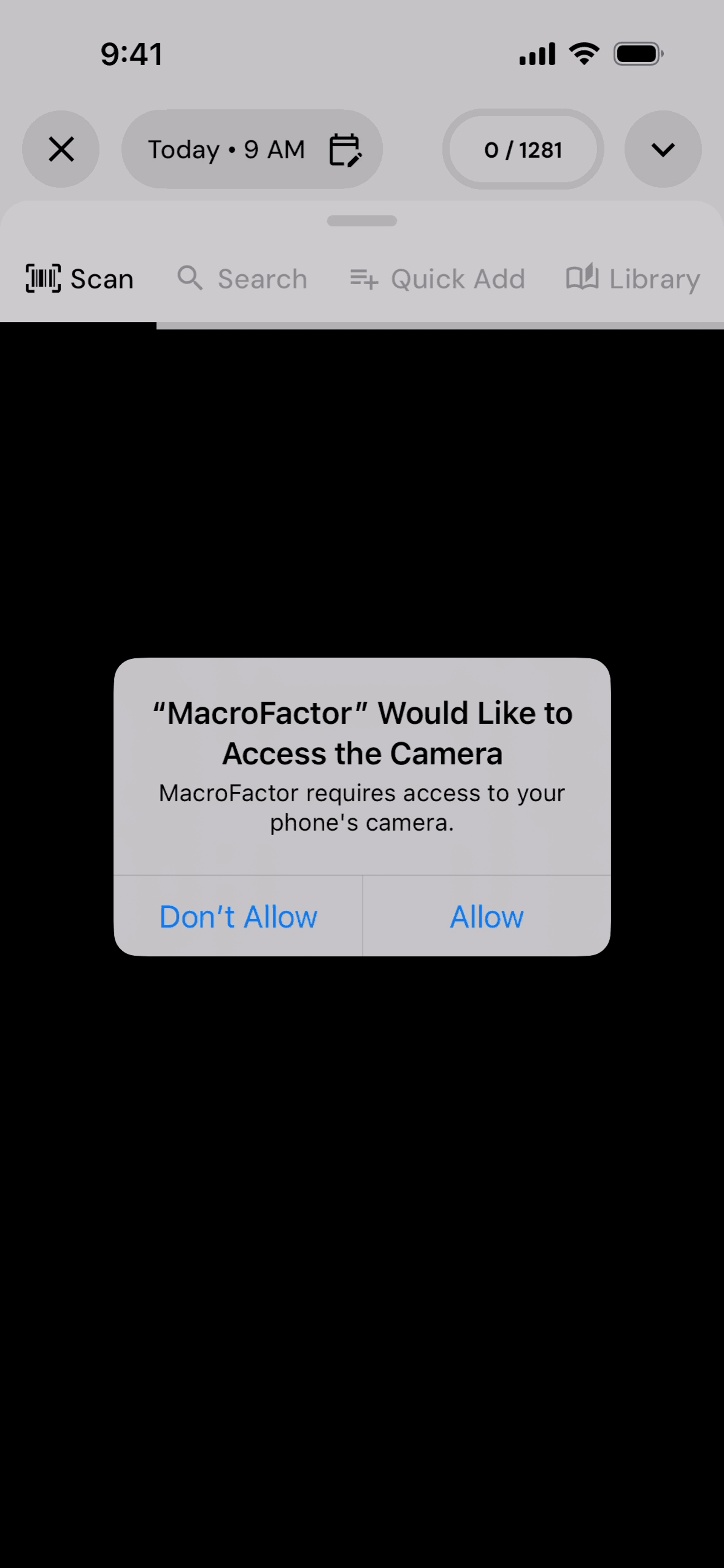 MacroFactor iOS Health & Fitness interface screenshot 20