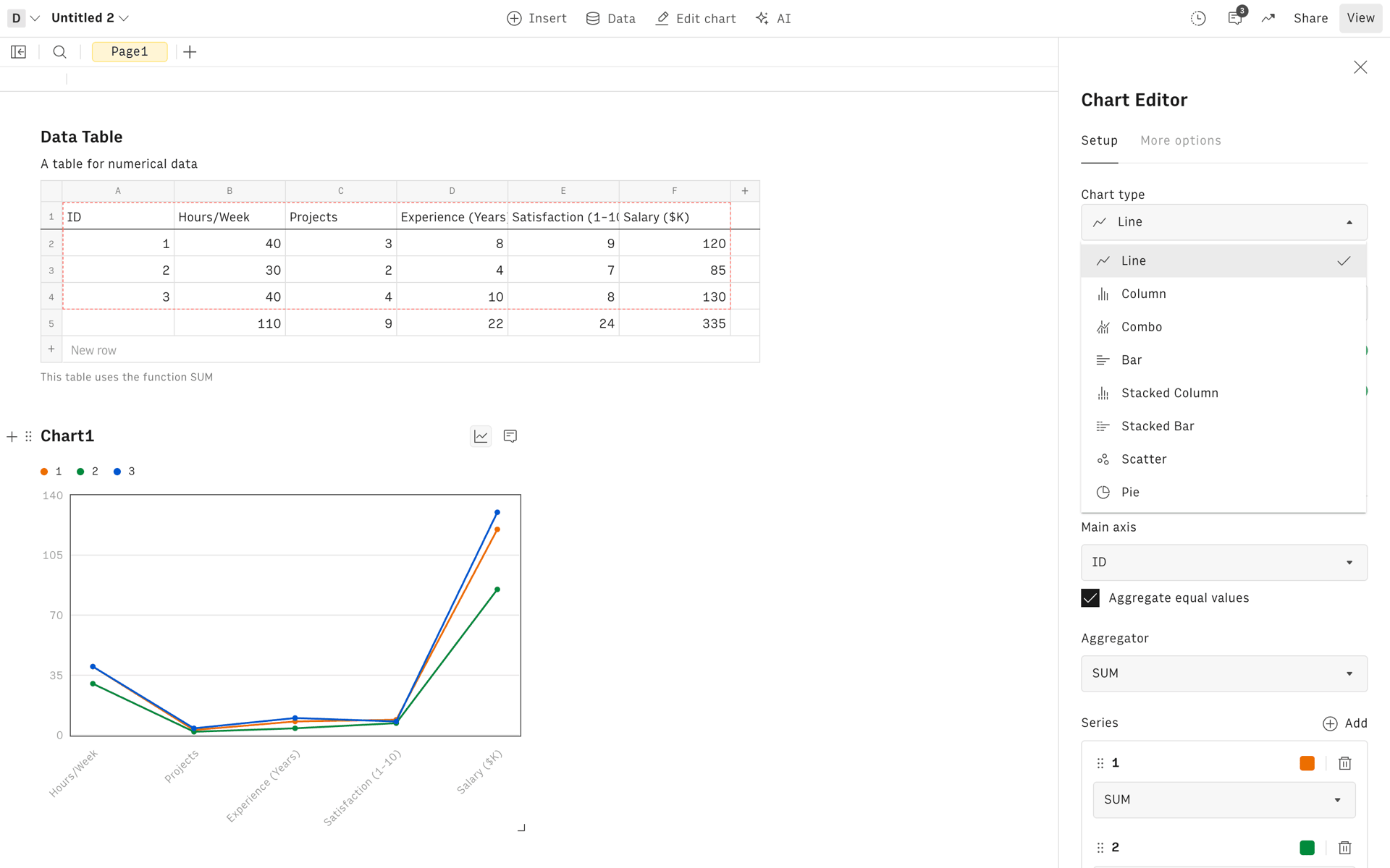 Rows Web AI interface screenshot 14