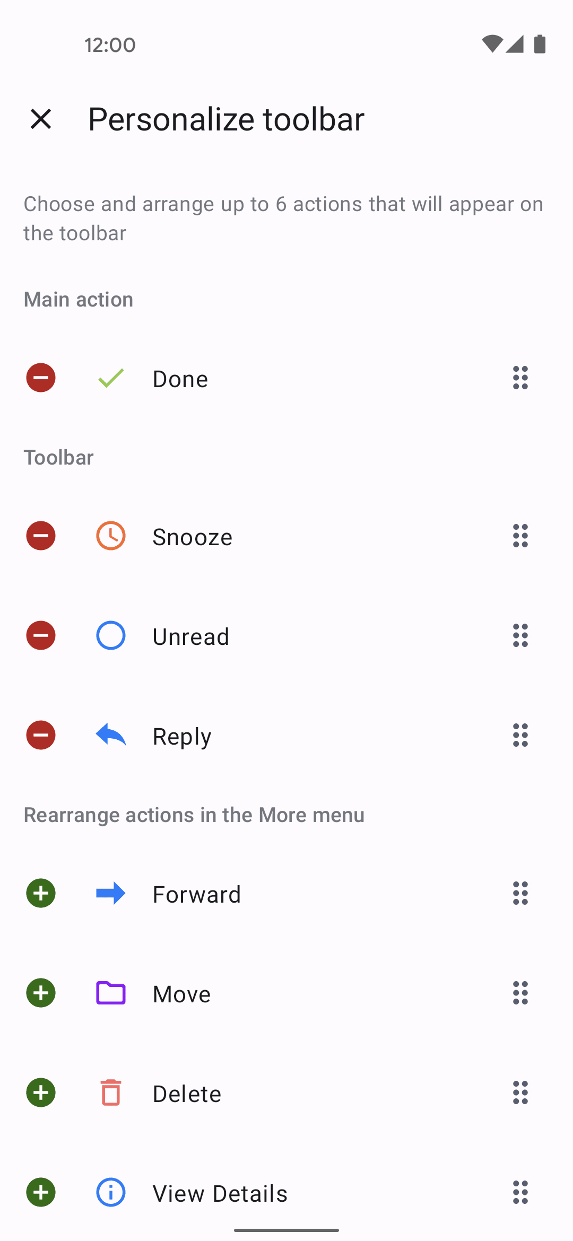Spark Mail Android AI interface screenshot 8