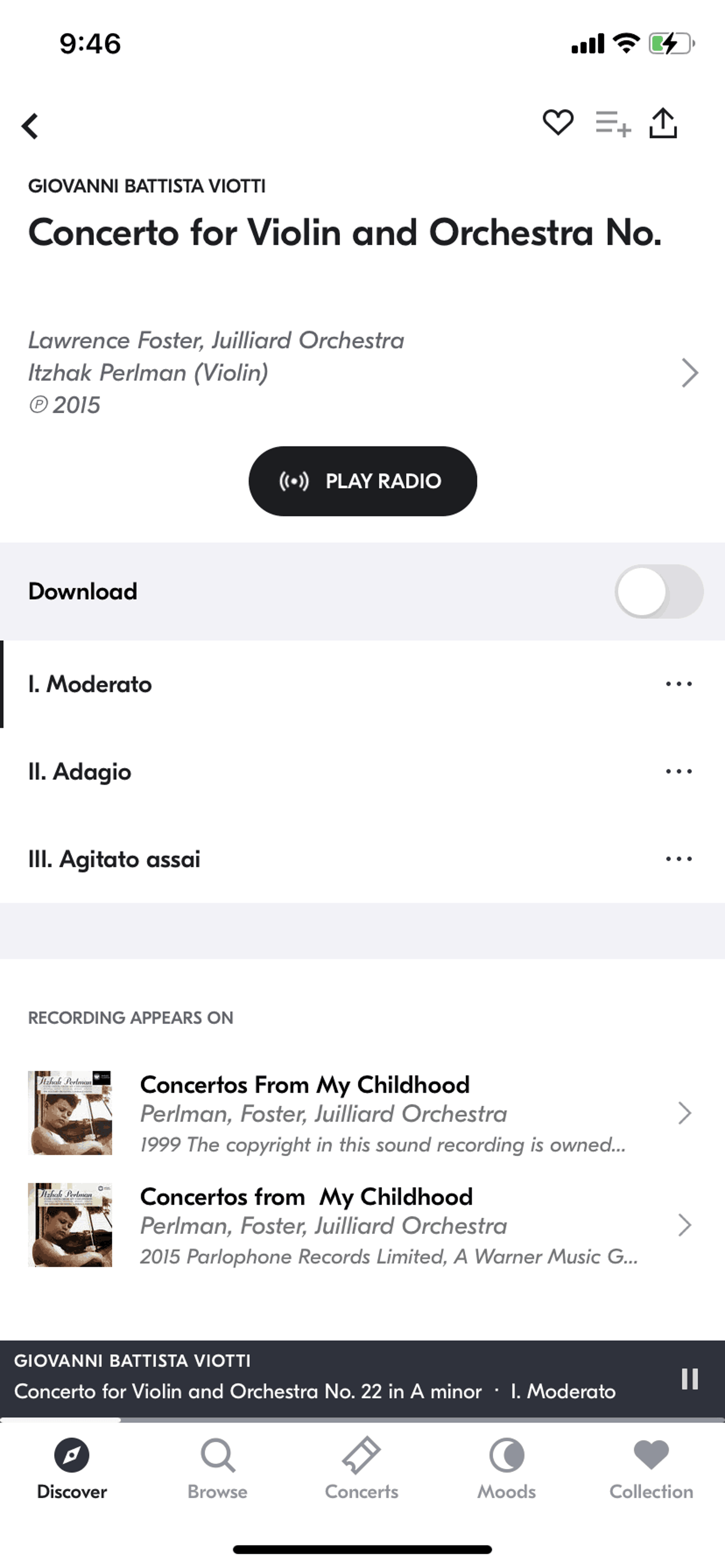 IDAGIO iOS Music & Audio interface screenshot 23