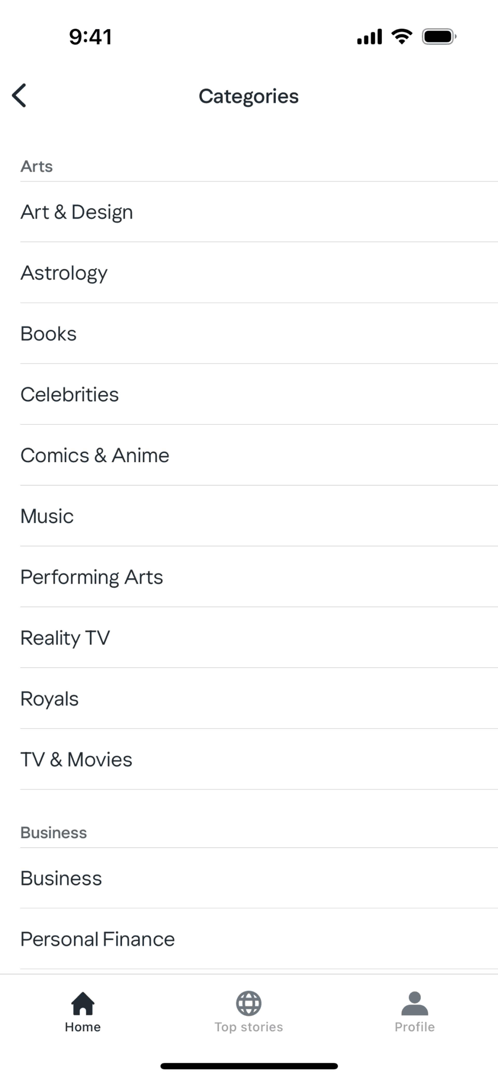Yahoo News iOS News interface screenshot 22