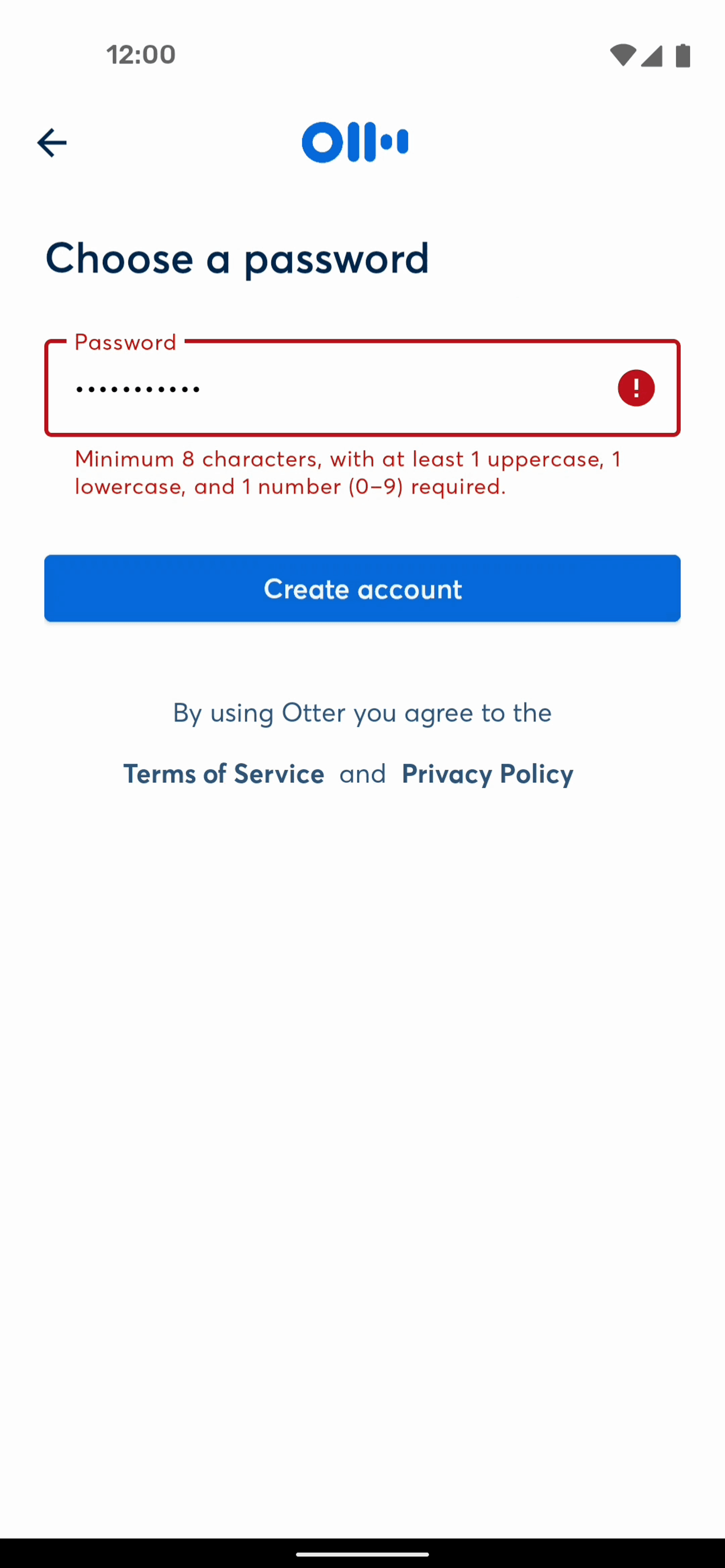 Otter.ai Android AI interface screenshot 9