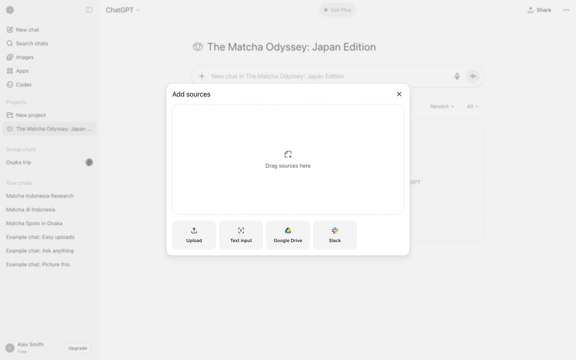 ChatGPT Web AI interface screenshot 5