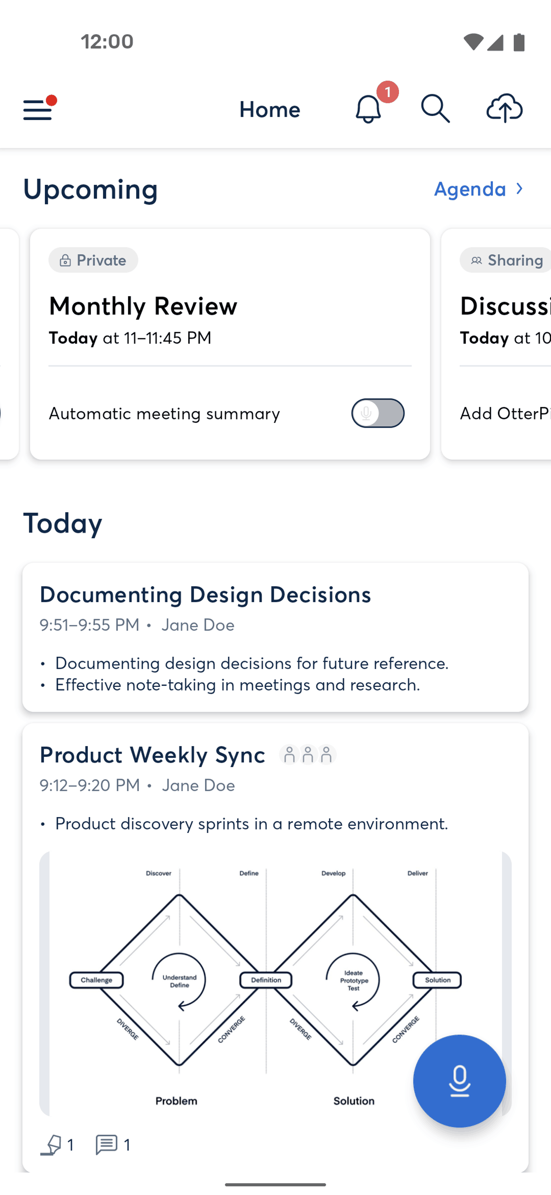 Otter.ai Android AI interface screenshot 22