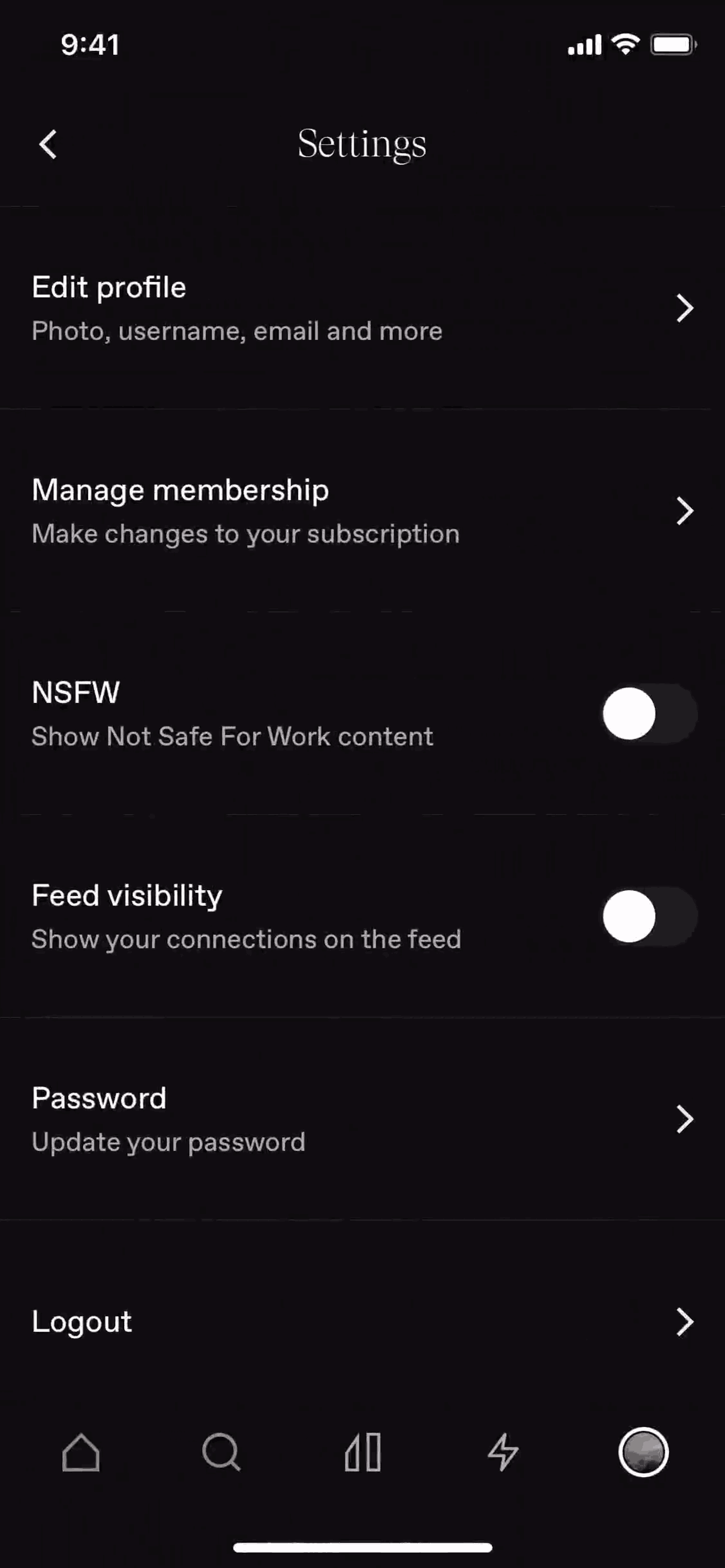 Cosmos iOS Photo & Video interface screenshot 15