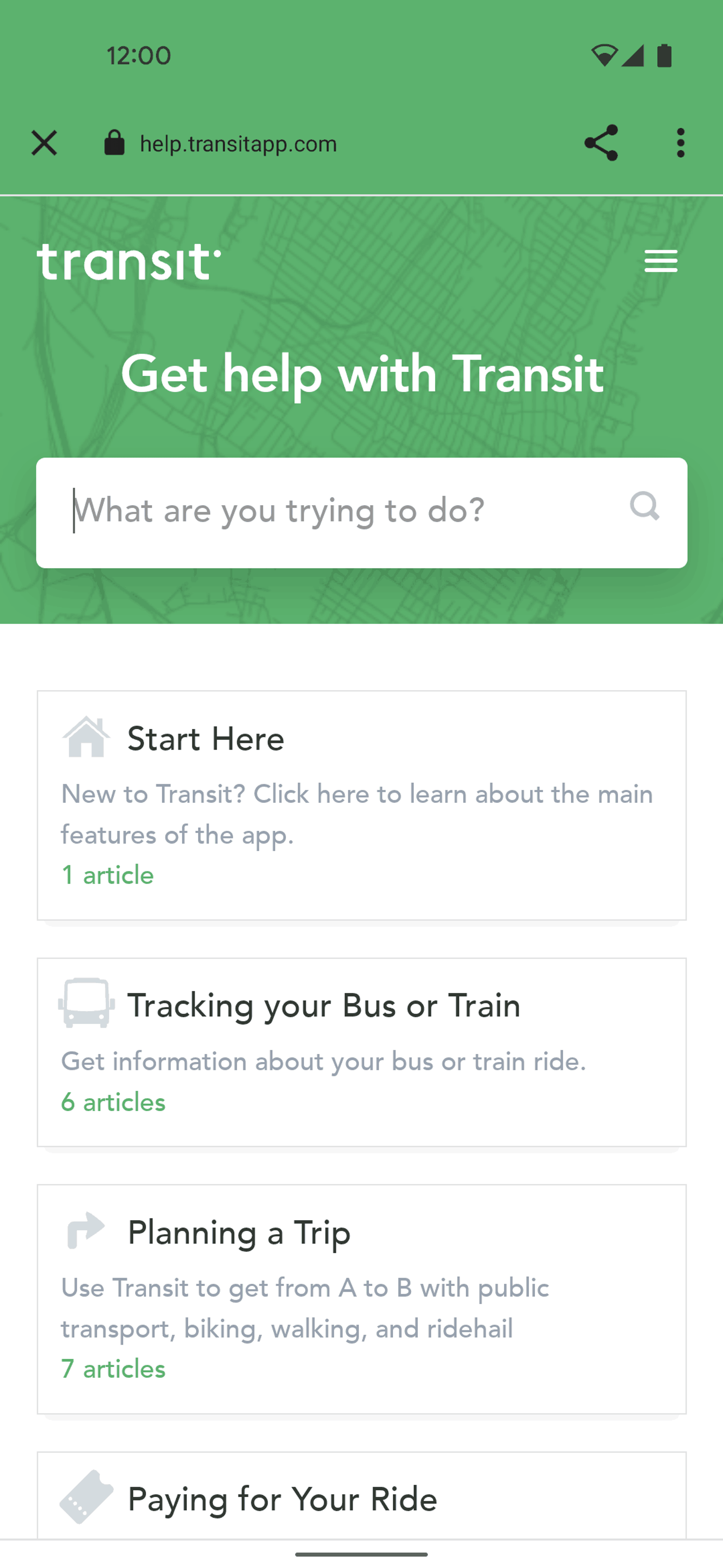 Transit Android Maps & Navigation interface screenshot 13