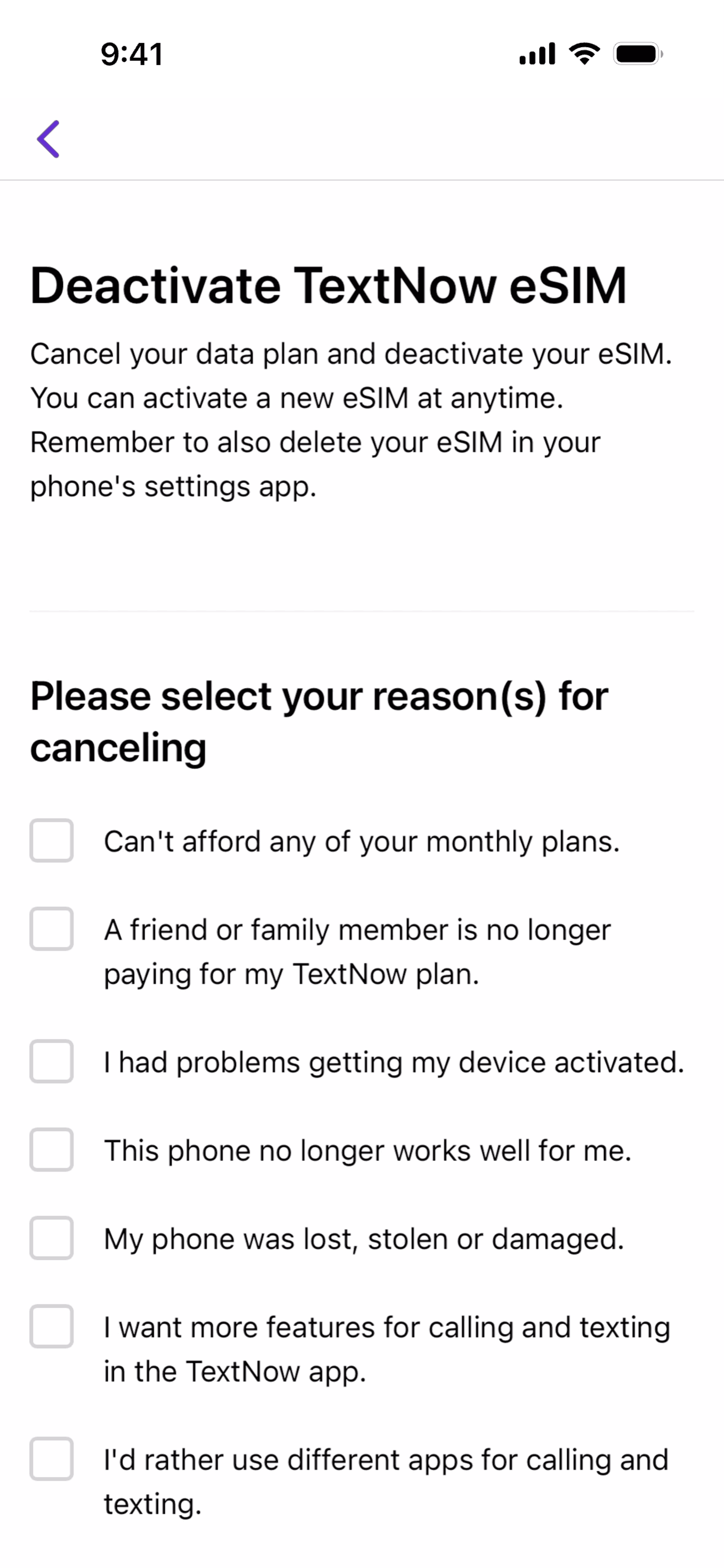 TextNow iOS Social Networking interface screenshot 20