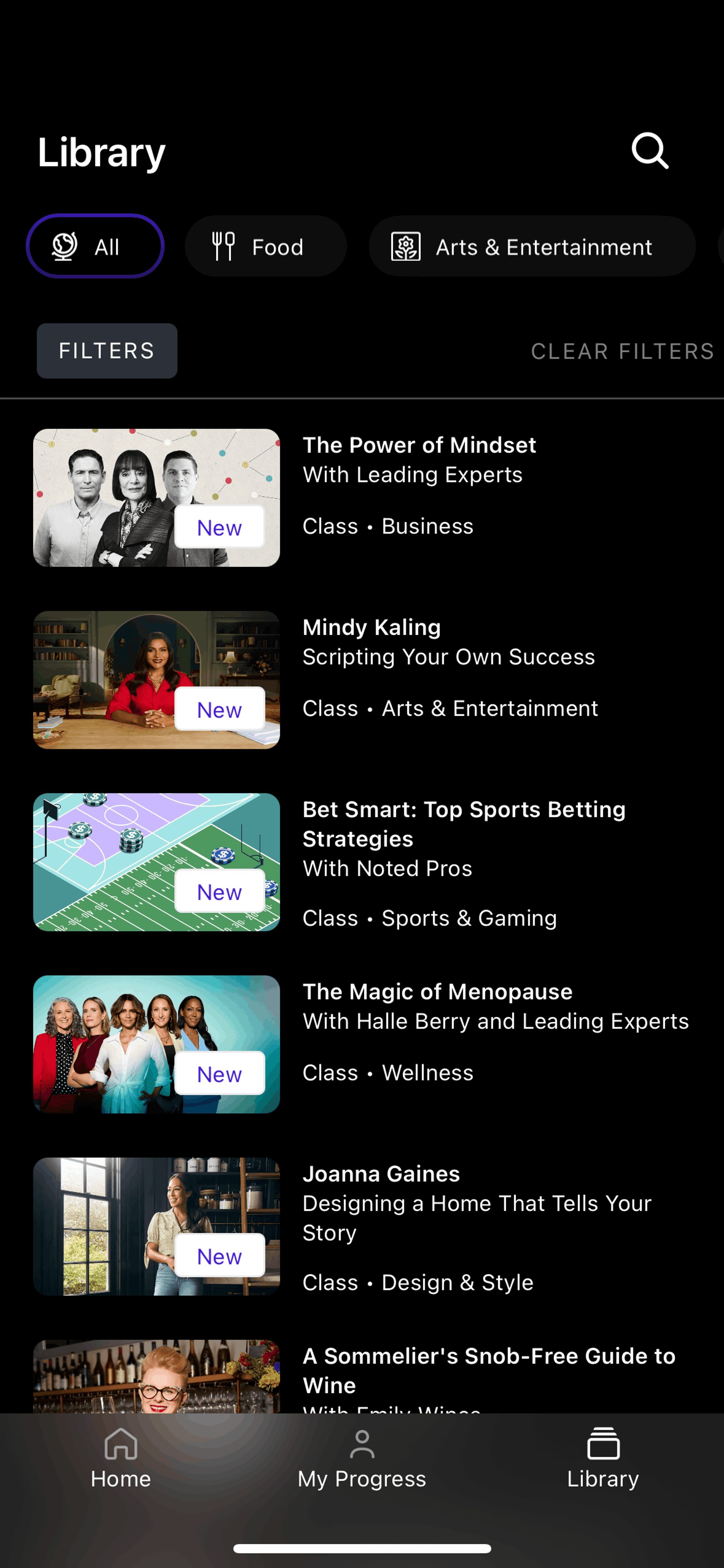 MasterClass iOS Education interface screenshot 17