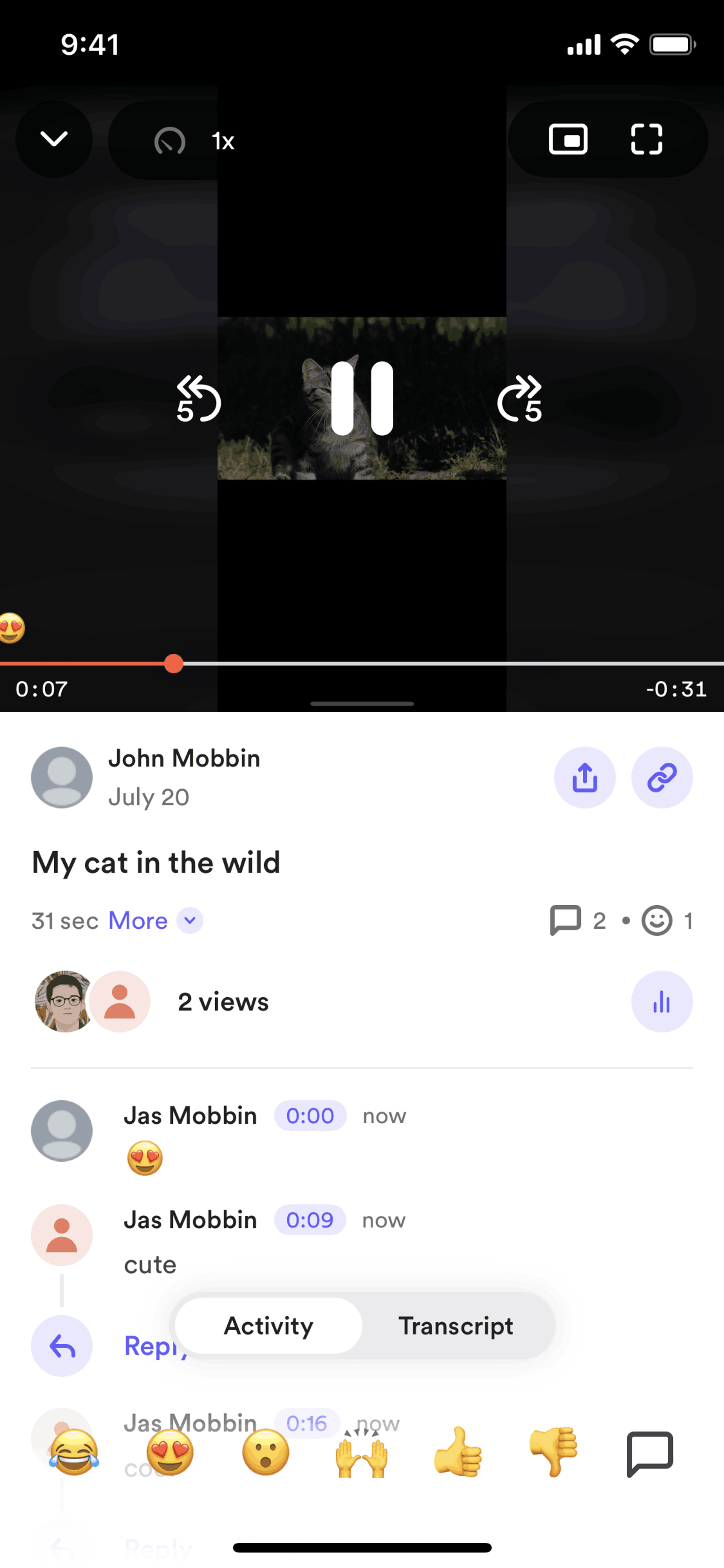 Loom iOS Photo & Video interface screenshot 8