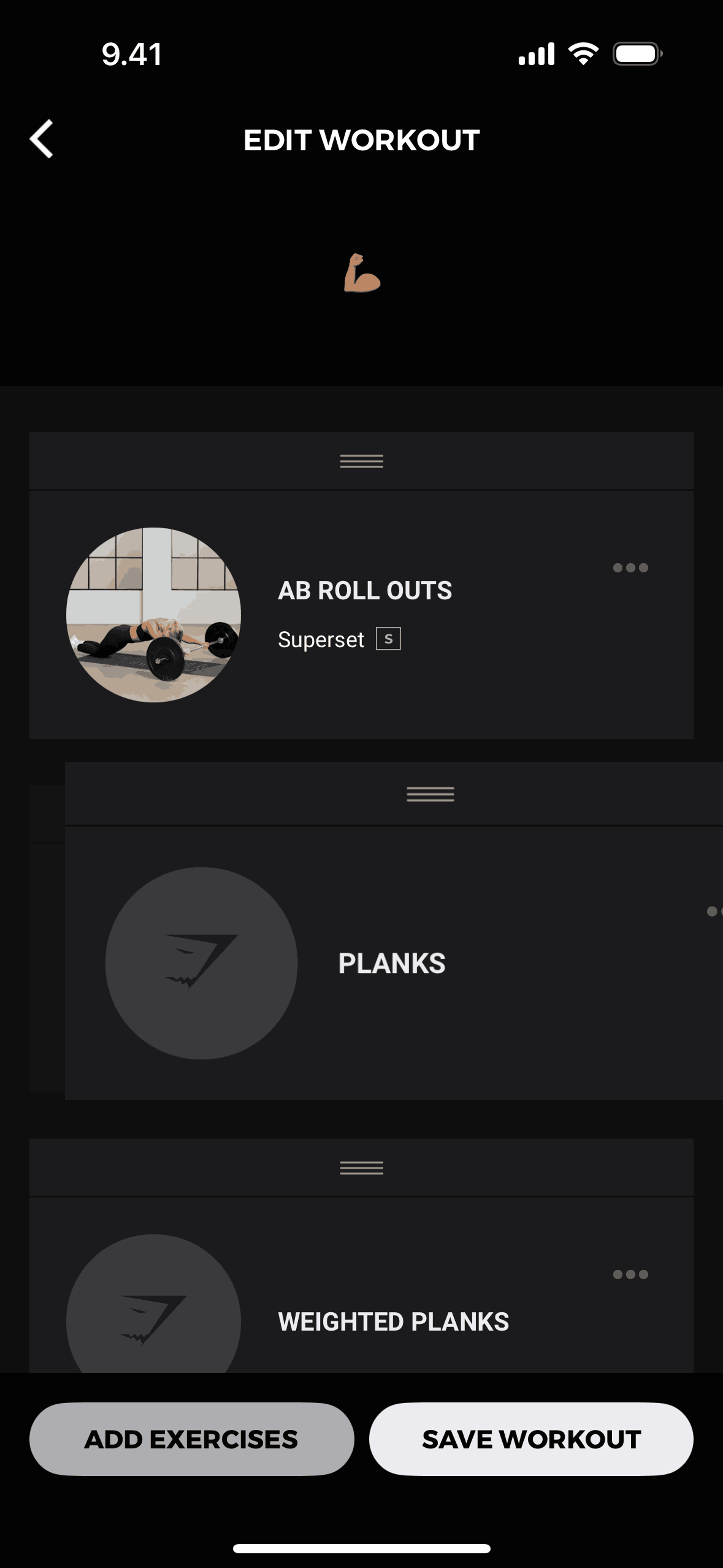 Gymshark Training and Fitness iOS Health & Fitness interface screenshot 17