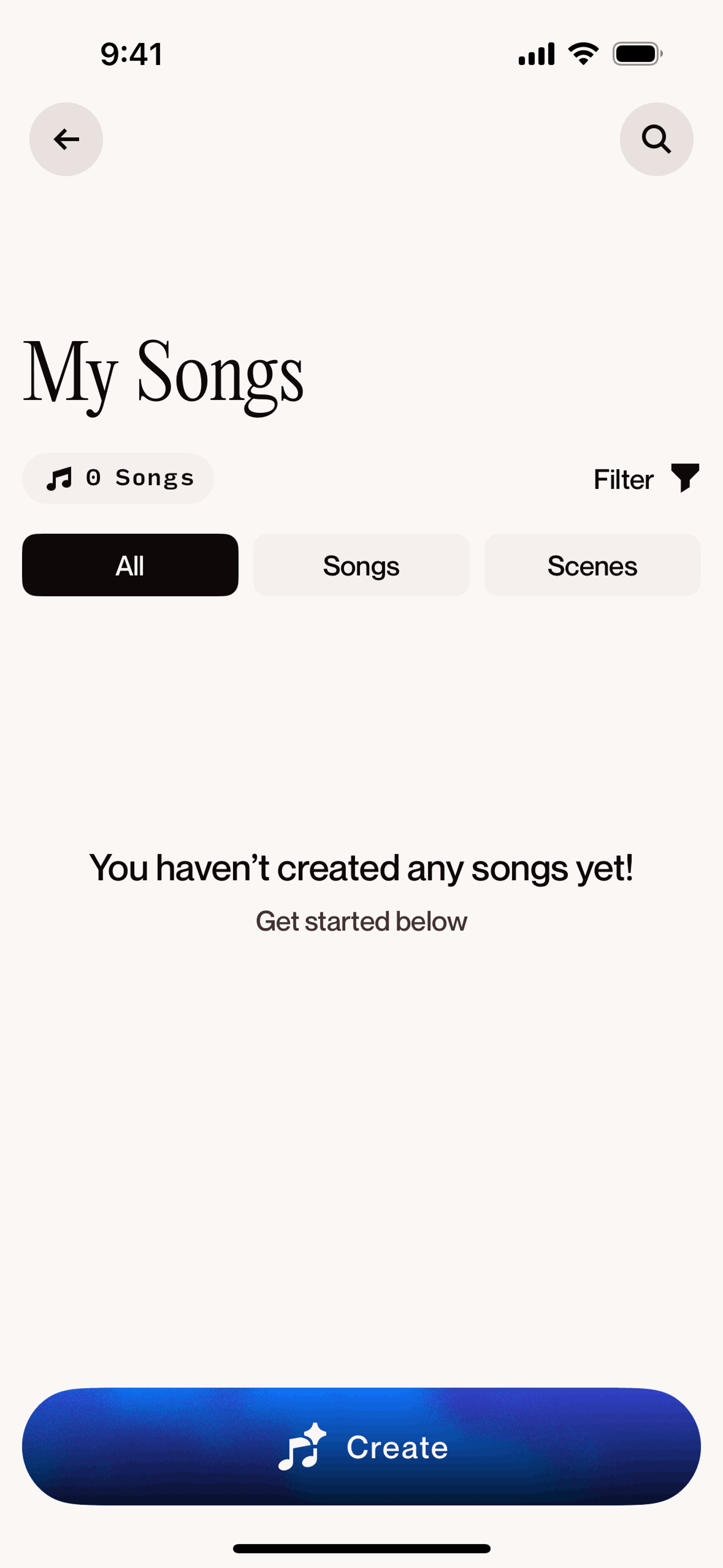 Suno iOS AI interface screenshot 23