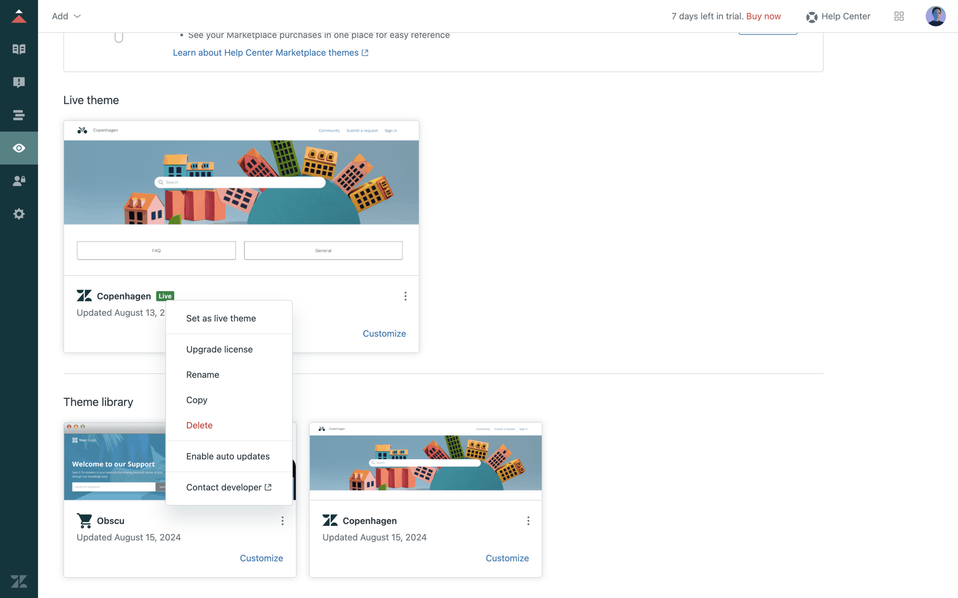 Zendesk Web Business interface screenshot 20
