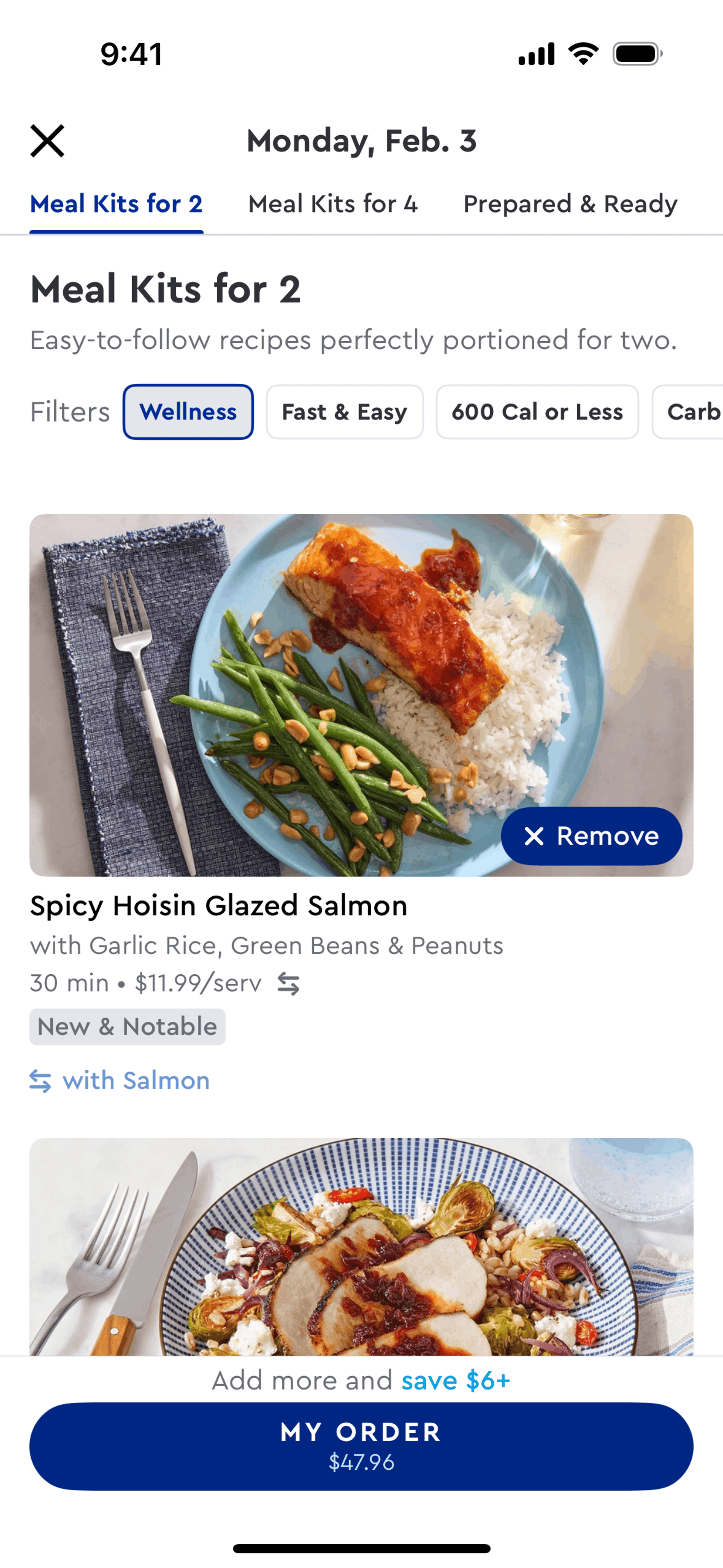 Blue Apron iOS Shopping interface screenshot 21