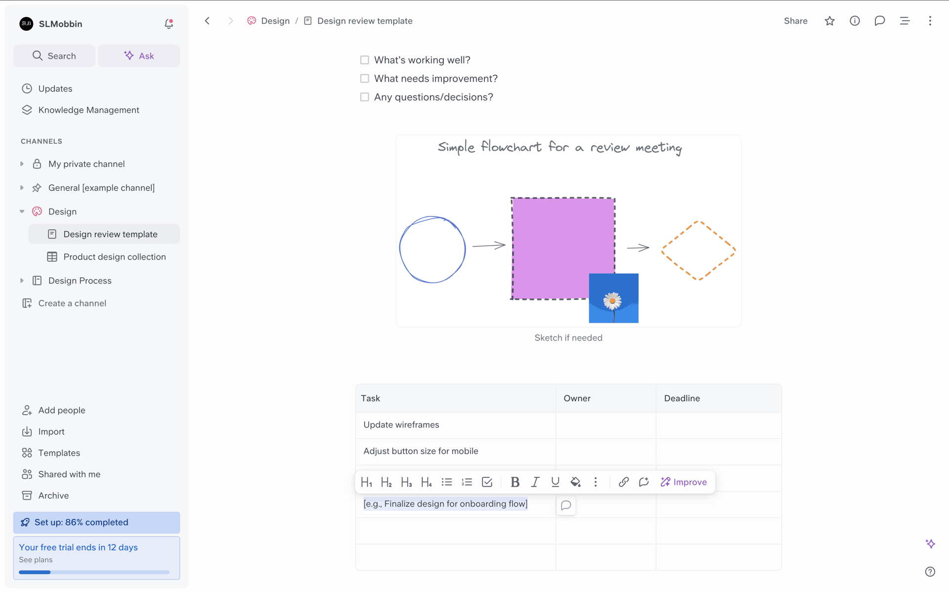 Slite Web Productivity interface screenshot 13