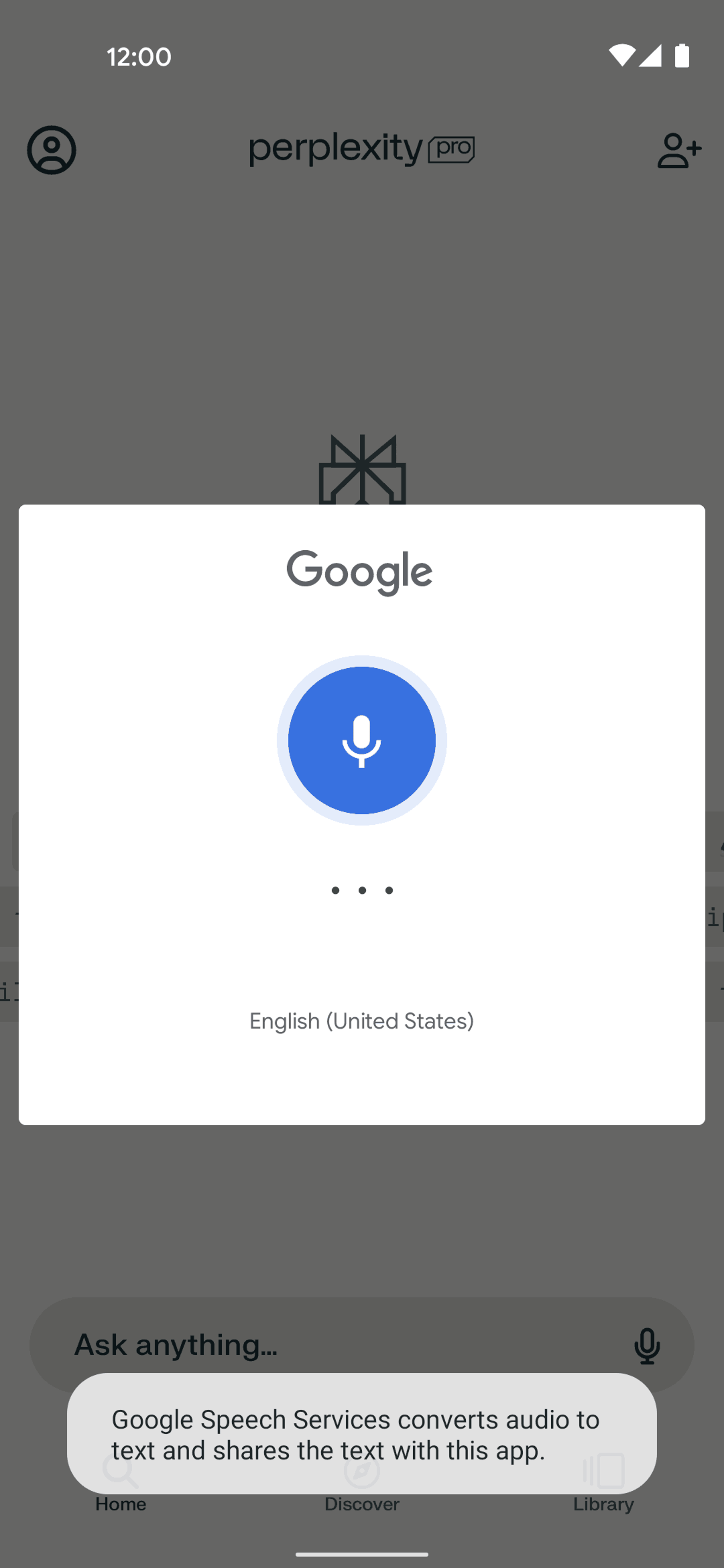 Perplexity Android AI interface screenshot 10