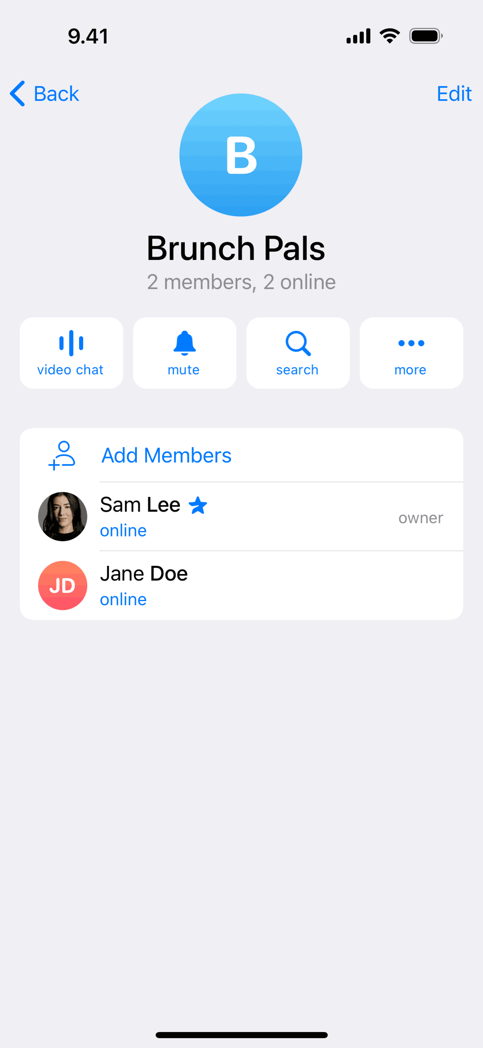 Telegram iOS Social Networking interface screenshot 22