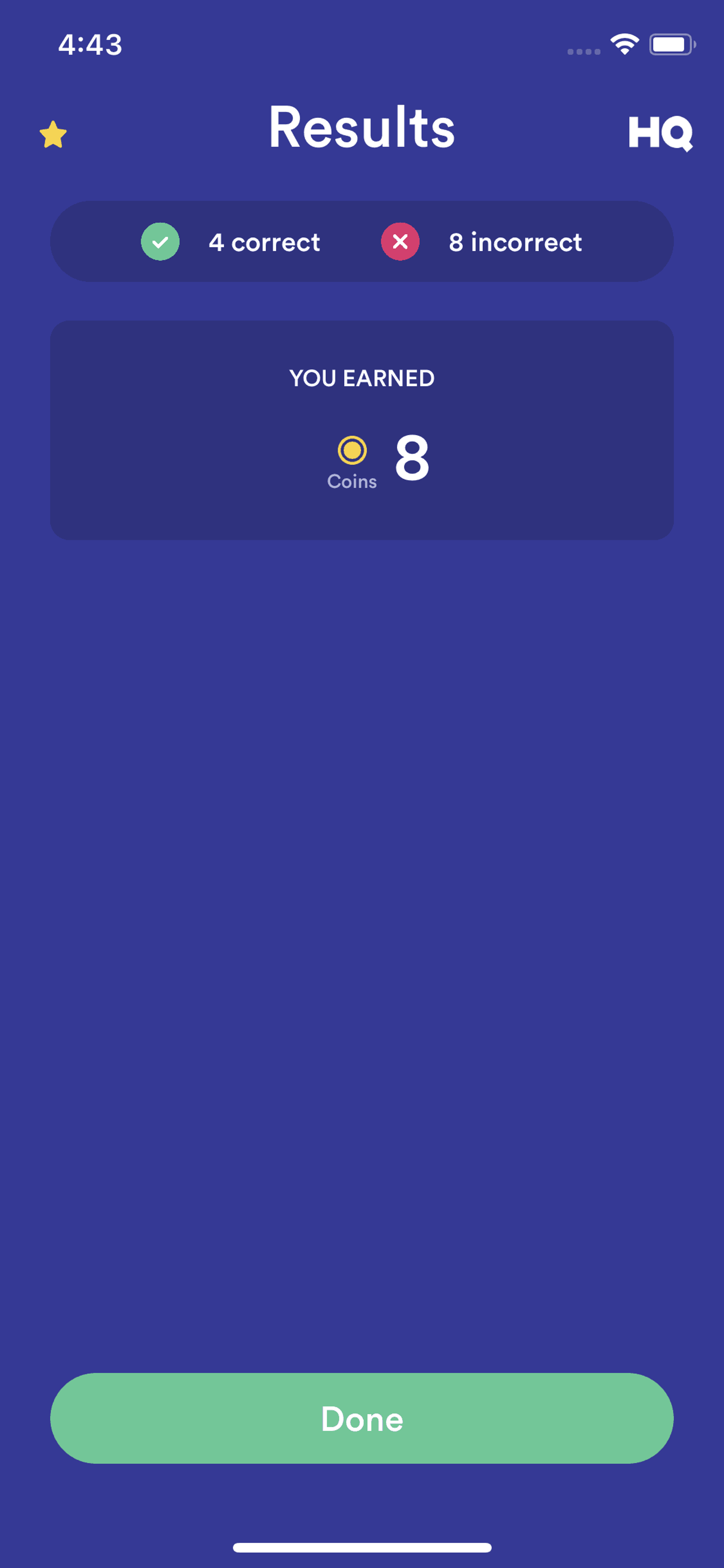 HQ Trivia iOS Entertainment interface screenshot 10