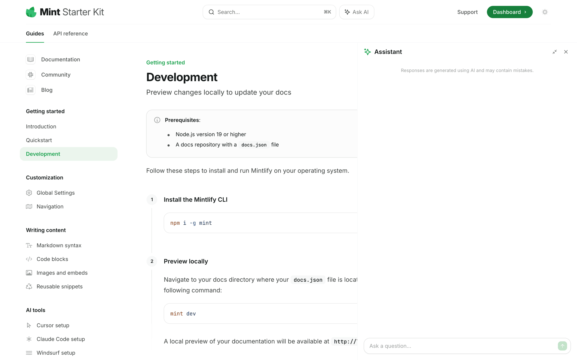Mintlify Web Developer Tools interface screenshot 23