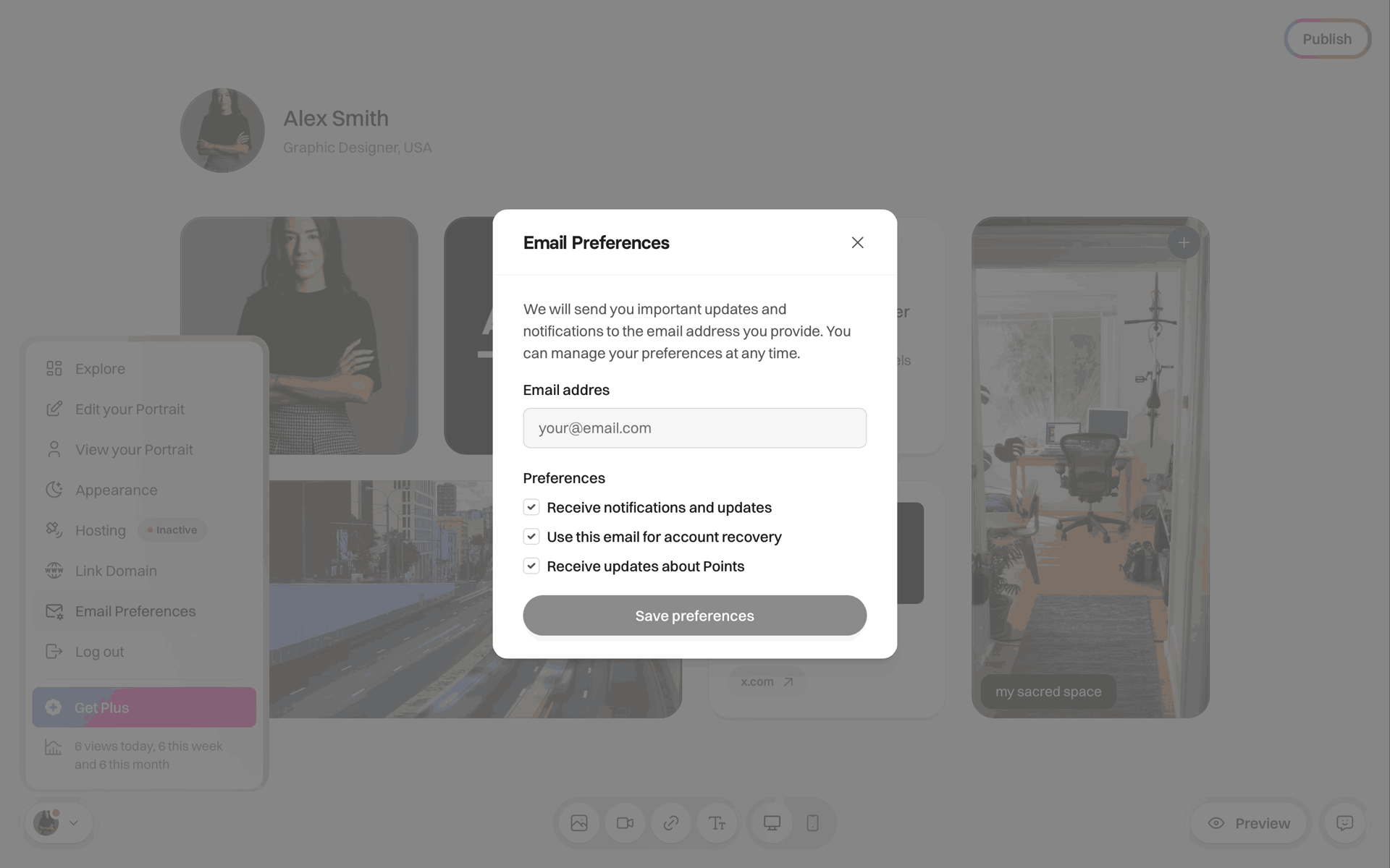 Portrait Web Crypto & Web3 interface screenshot 20