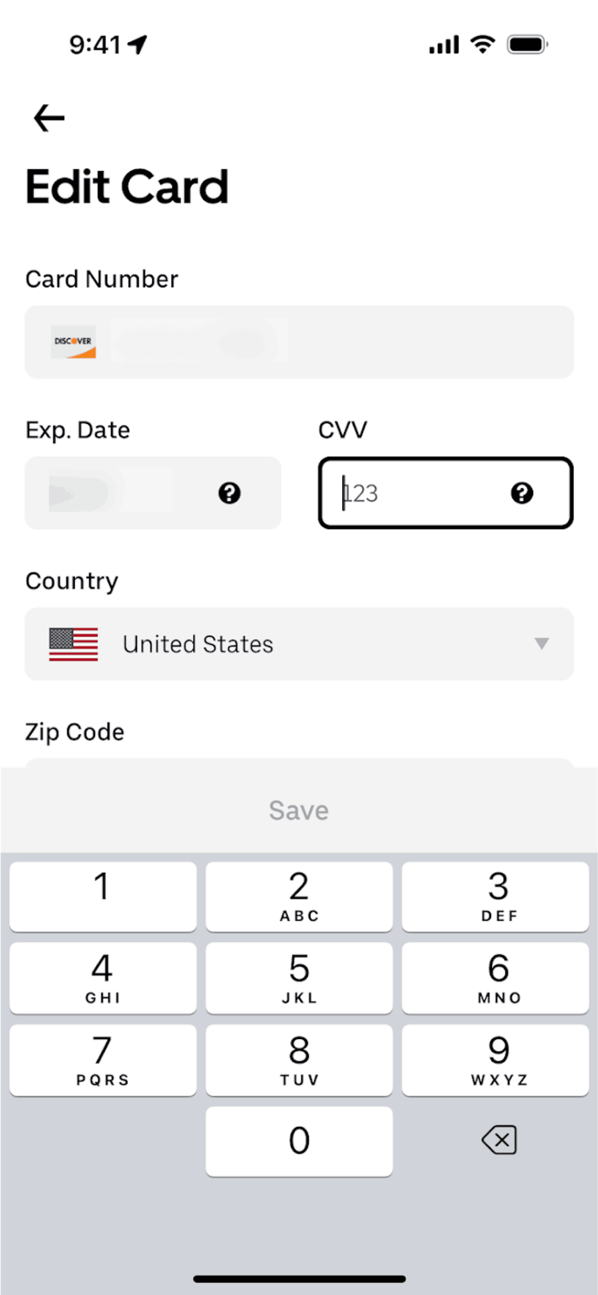 Uber iOS Travel & Transportation interface screenshot 12