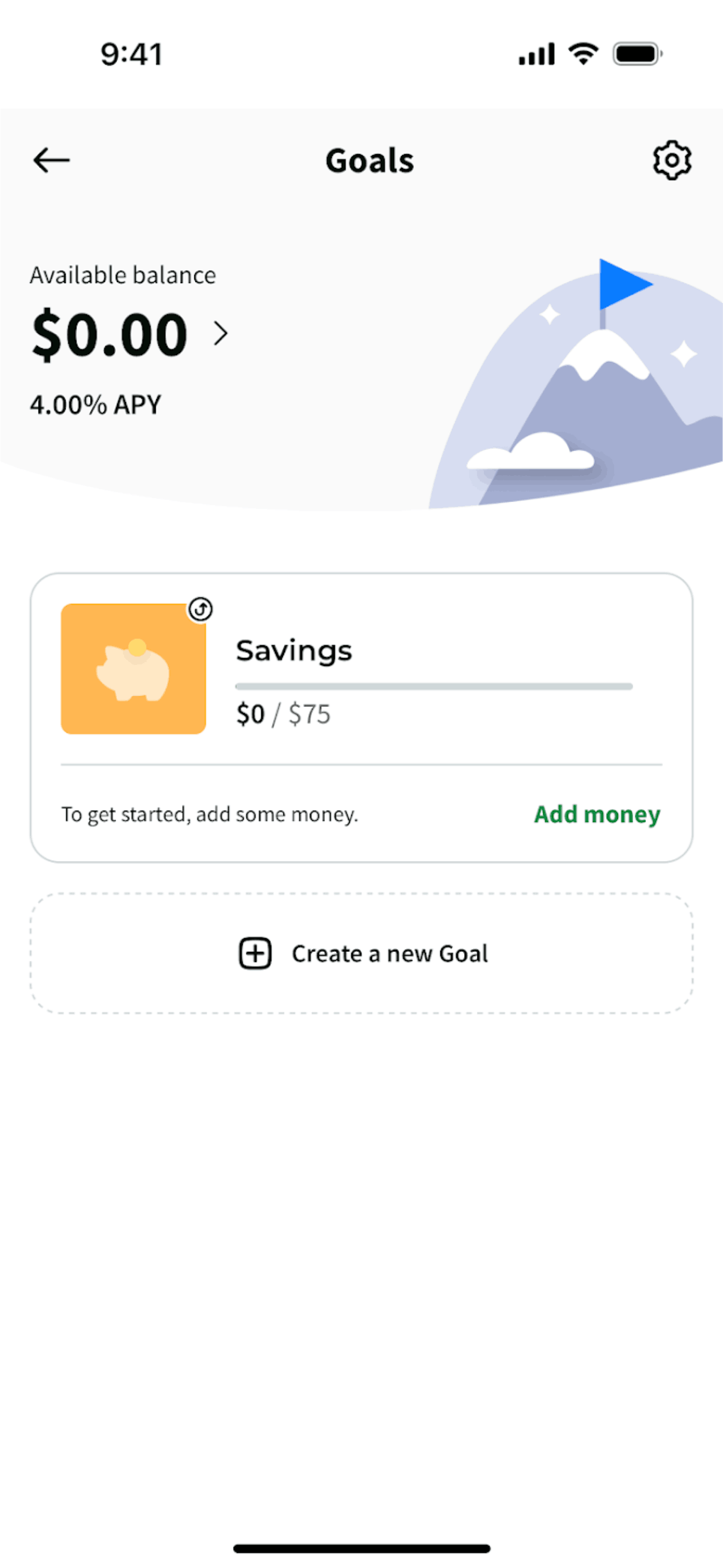 Dave iOS Finance interface screenshot 3
