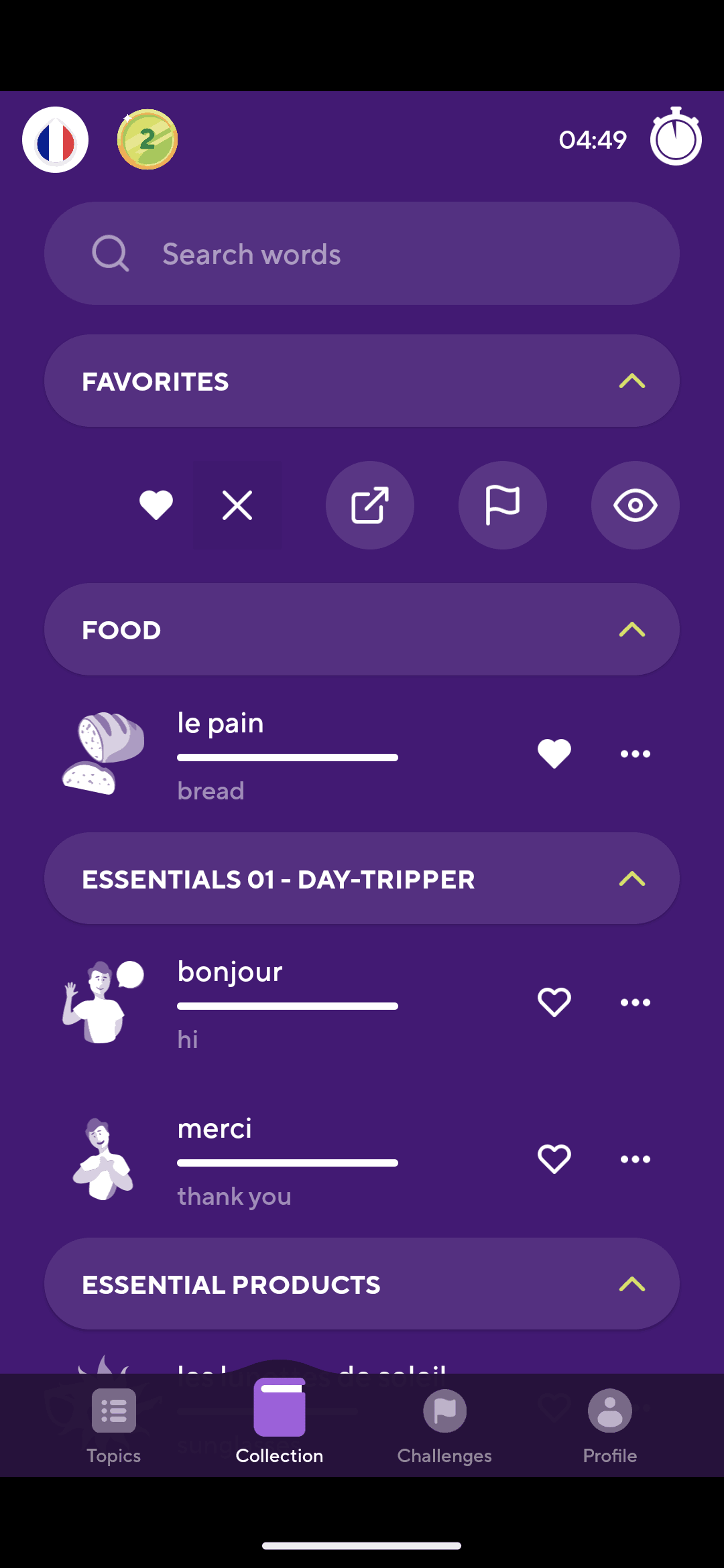 Drops Android Education interface screenshot 12