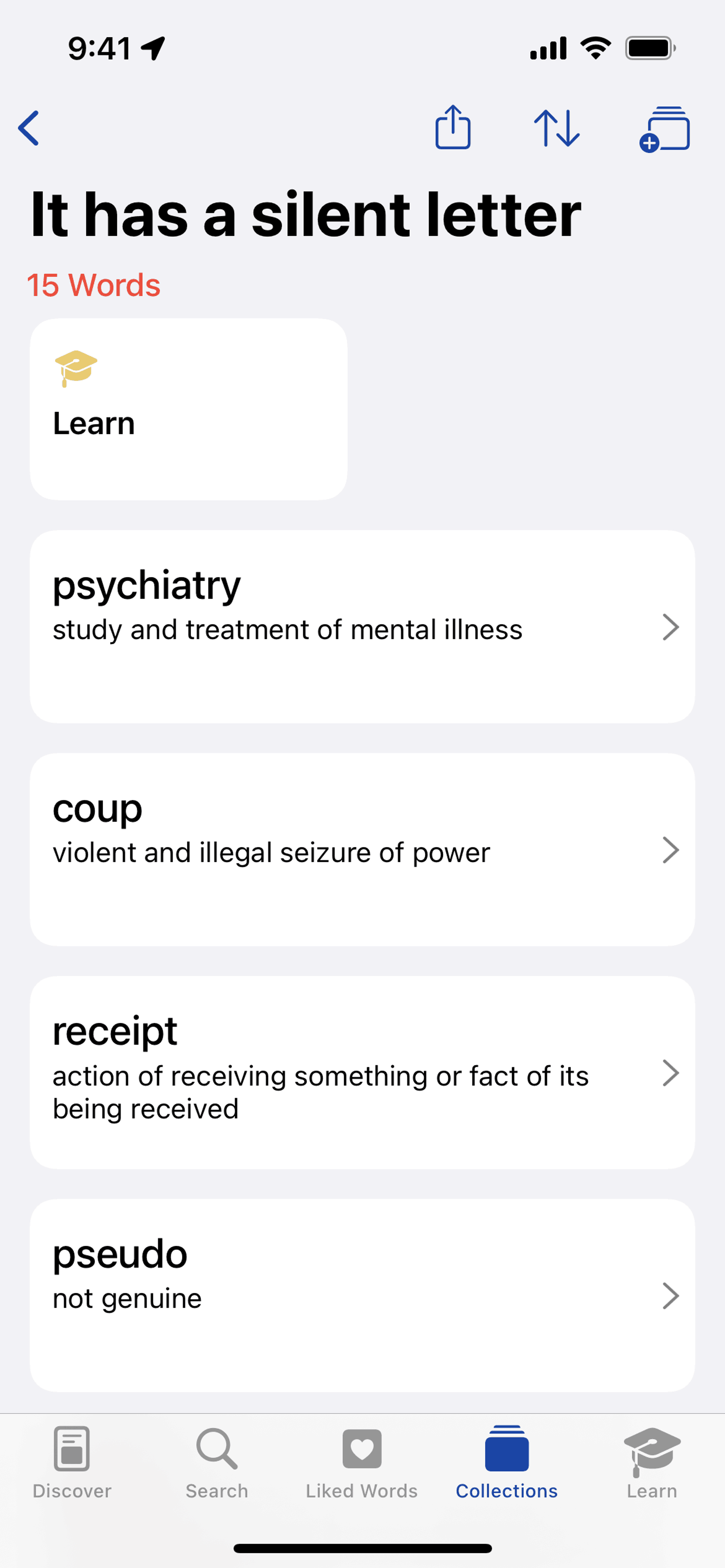LookUp iOS Reference interface screenshot 20
