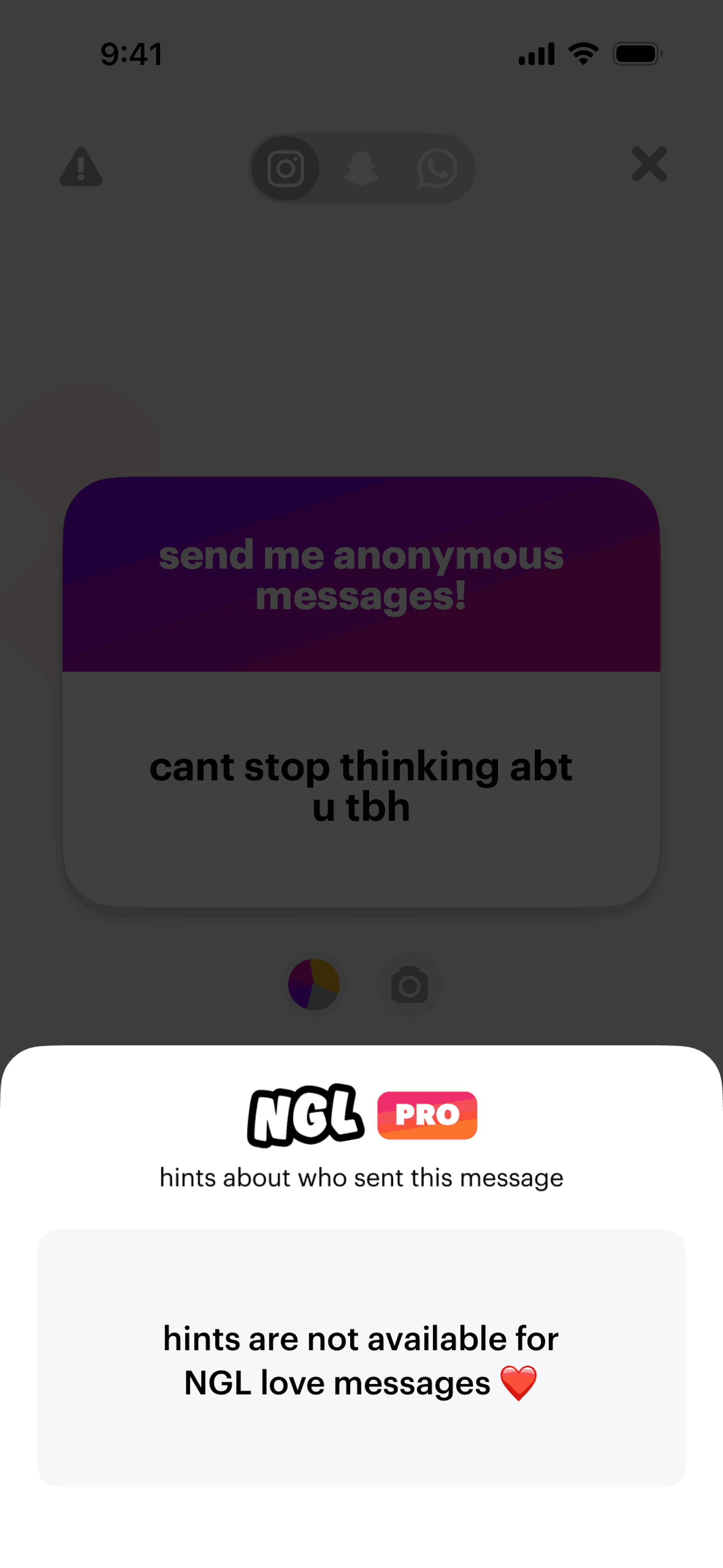NGL iOS Lifestyle interface screenshot 24