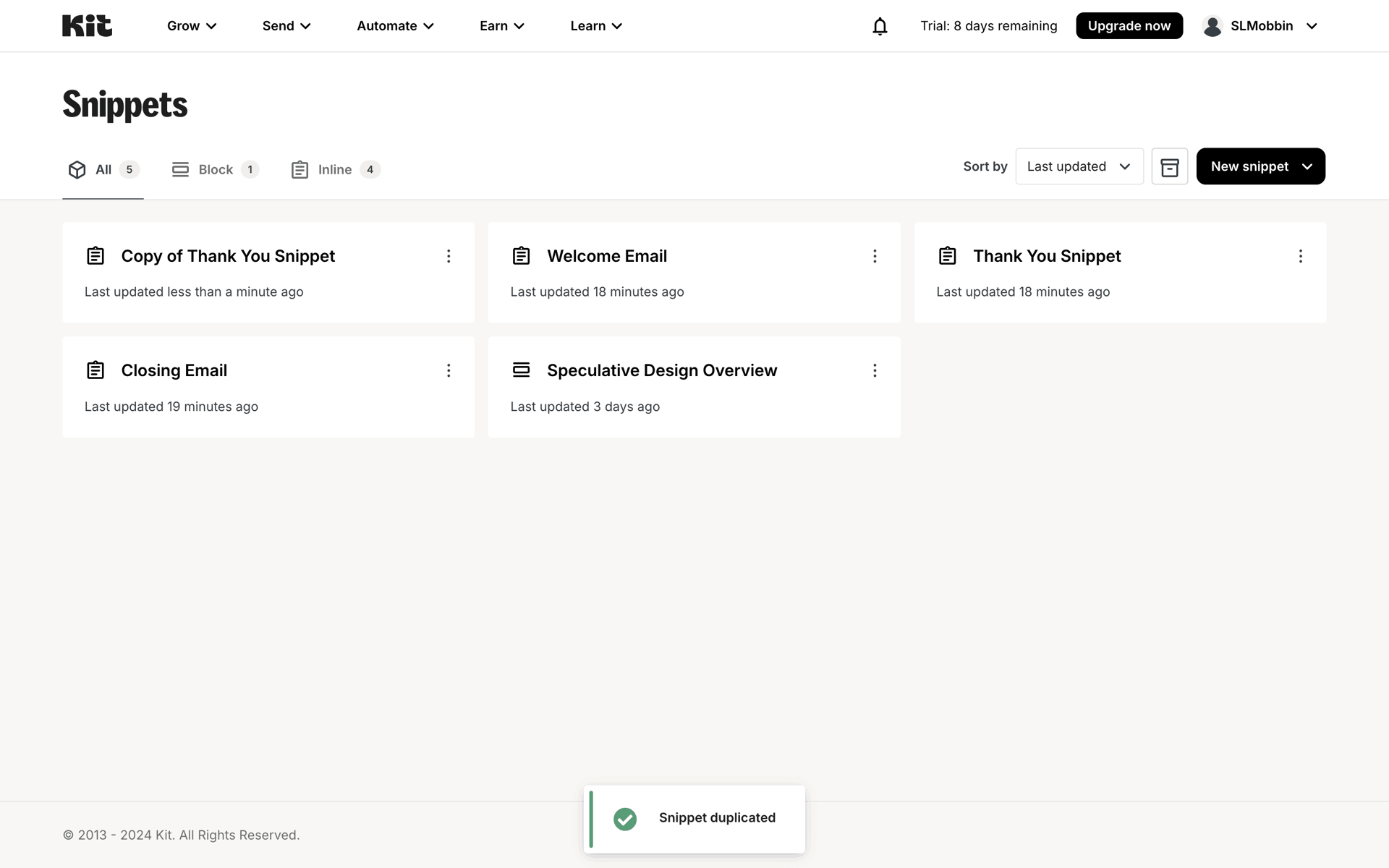 Kit Web Business interface screenshot 15