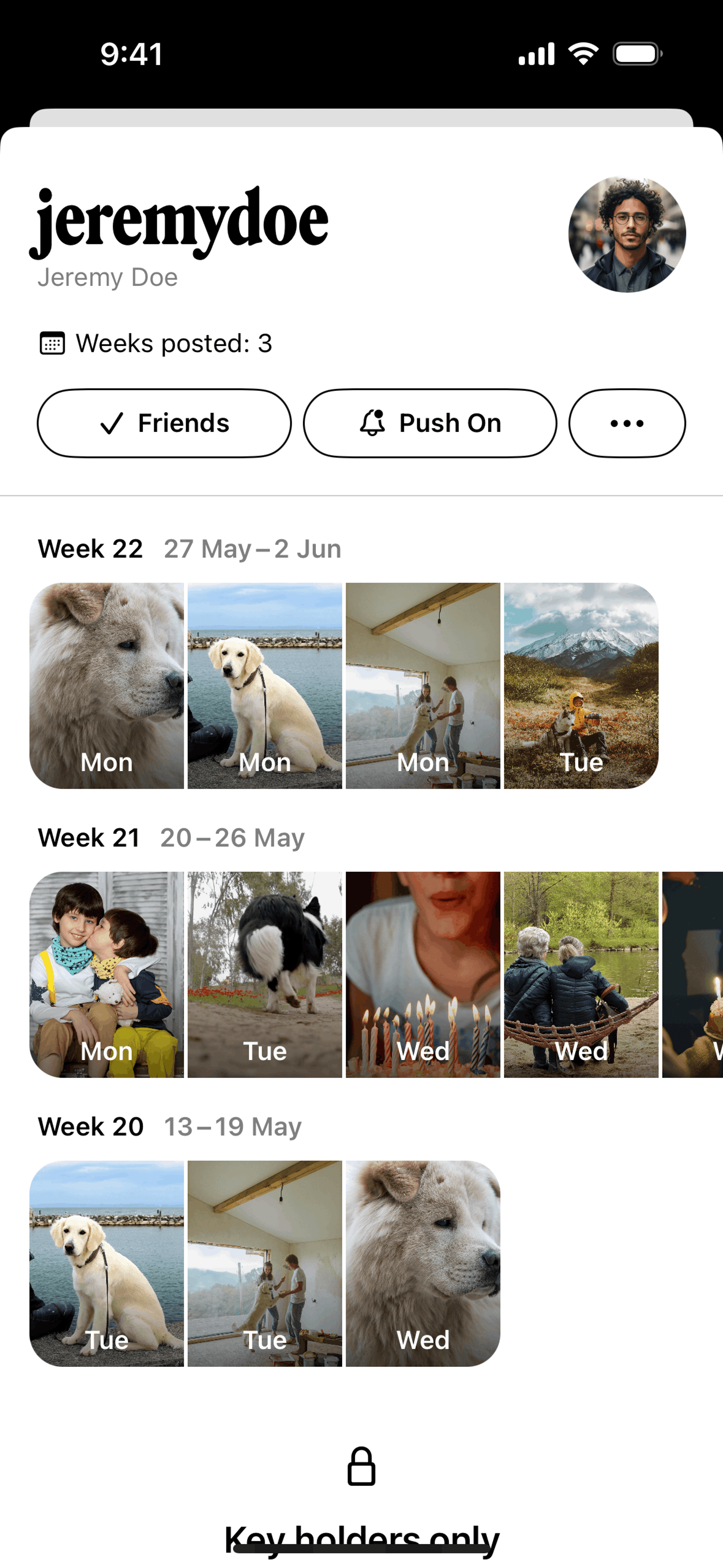 Retro iOS Social Networking interface screenshot 17