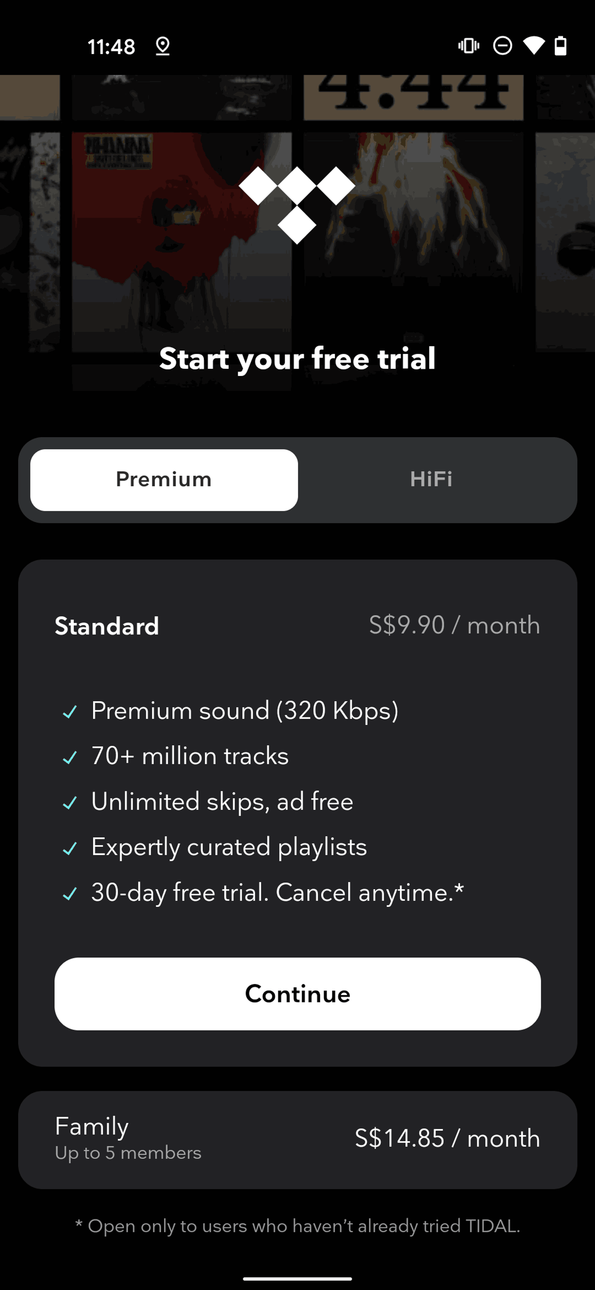 TIDAL Android Music & Audio interface screenshot 18