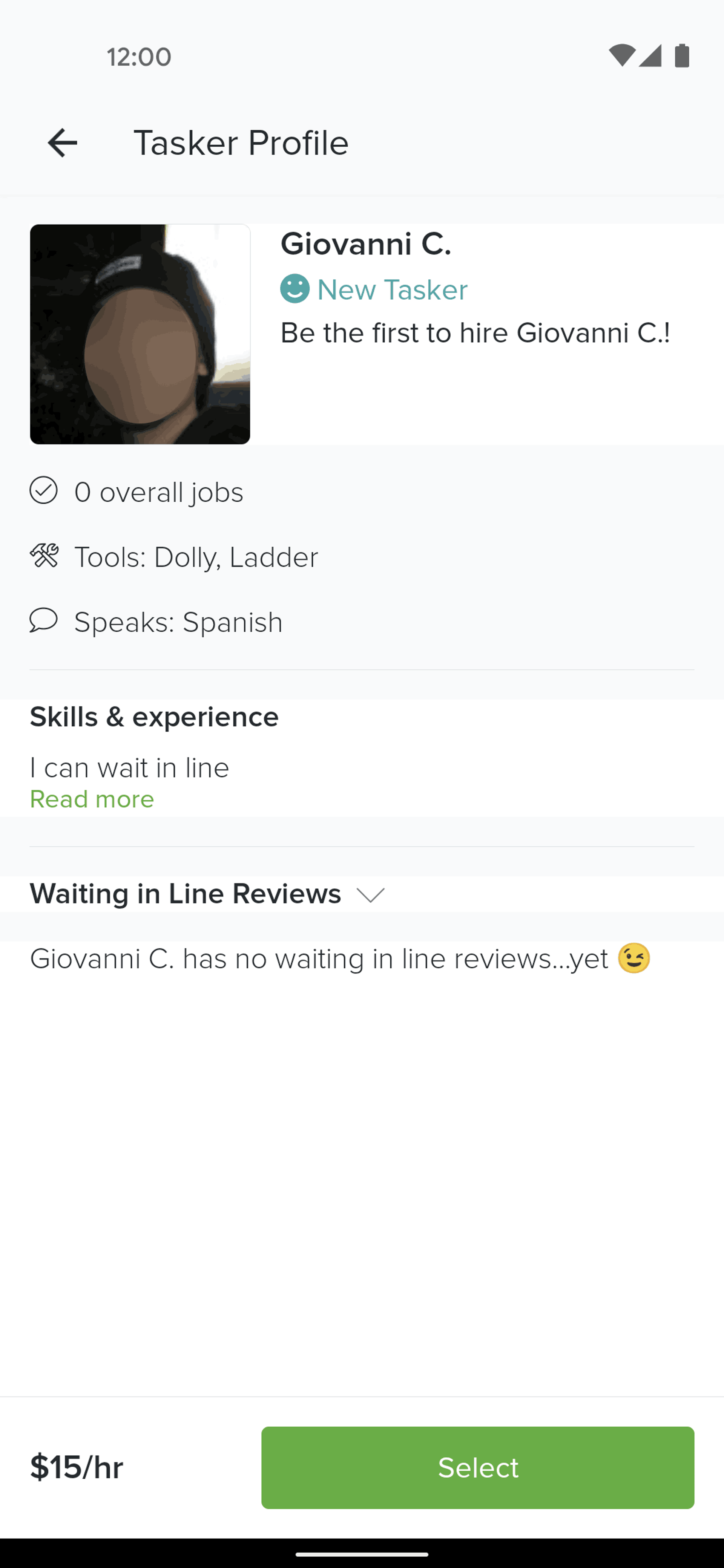 TaskRabbit Android Lifestyle interface screenshot 24