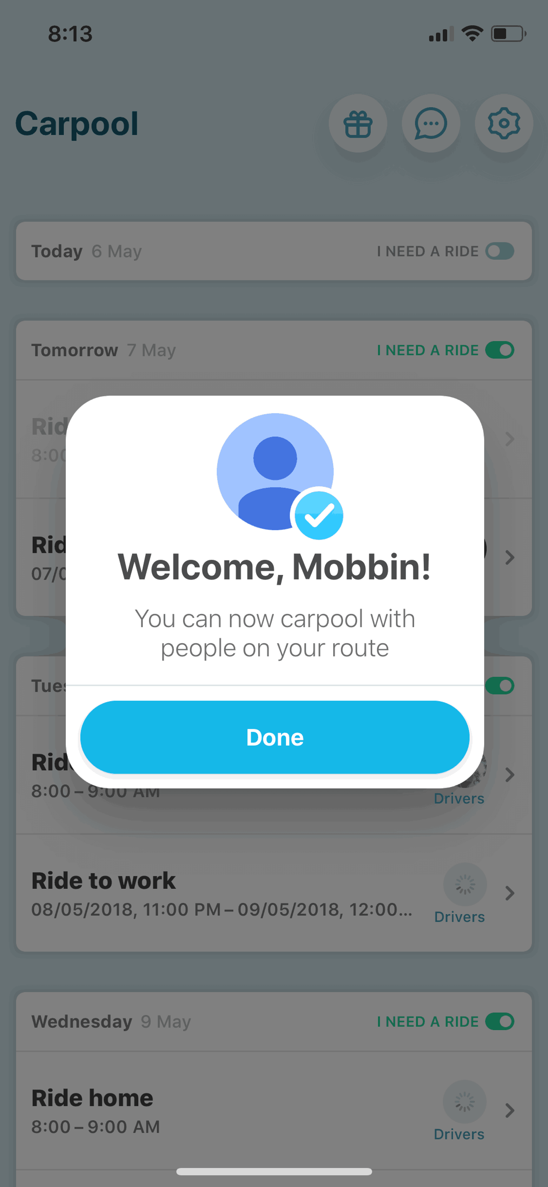 Waze Carpool iOS Maps & Navigation interface screenshot 16