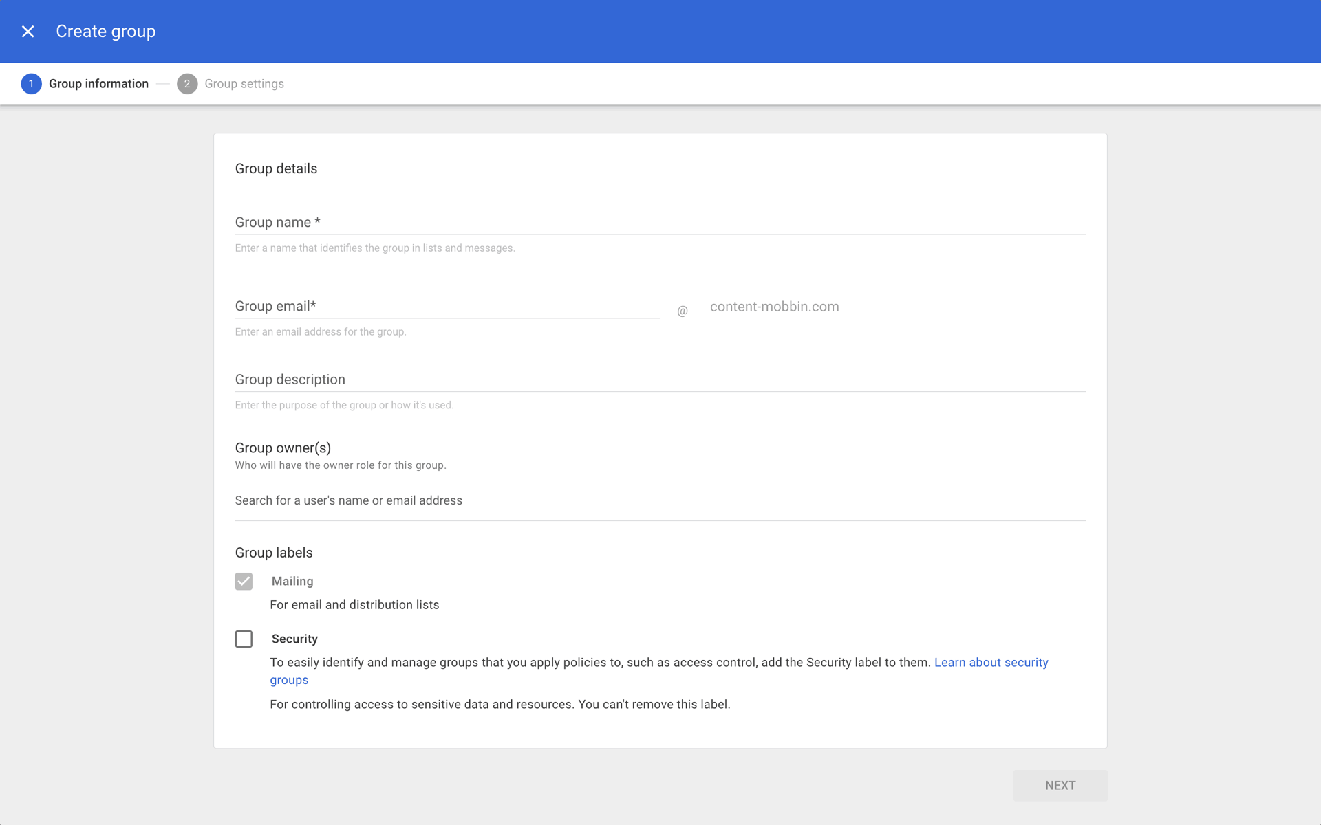 Google Workspace Web Business interface screenshot 6