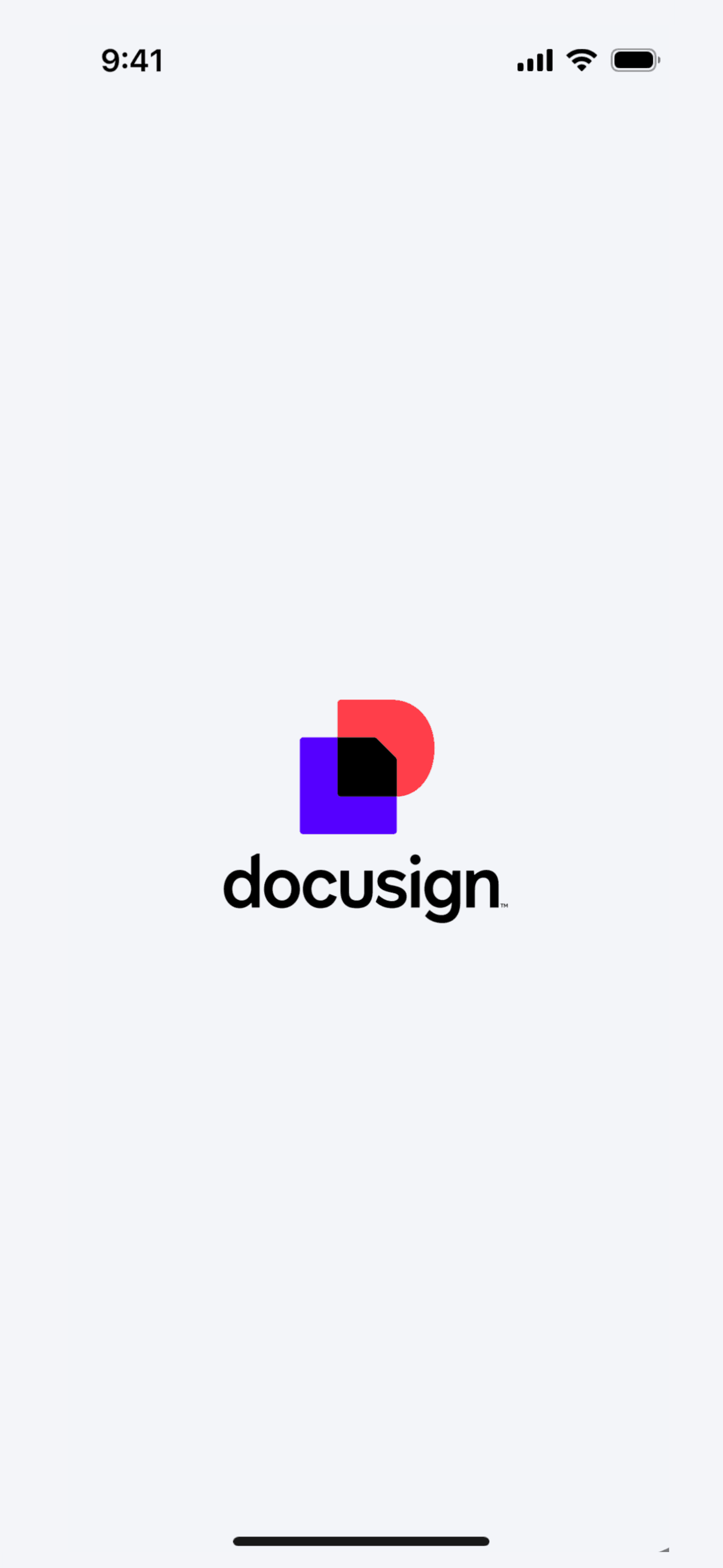 Docusign iOS Productivity interface screenshot 1