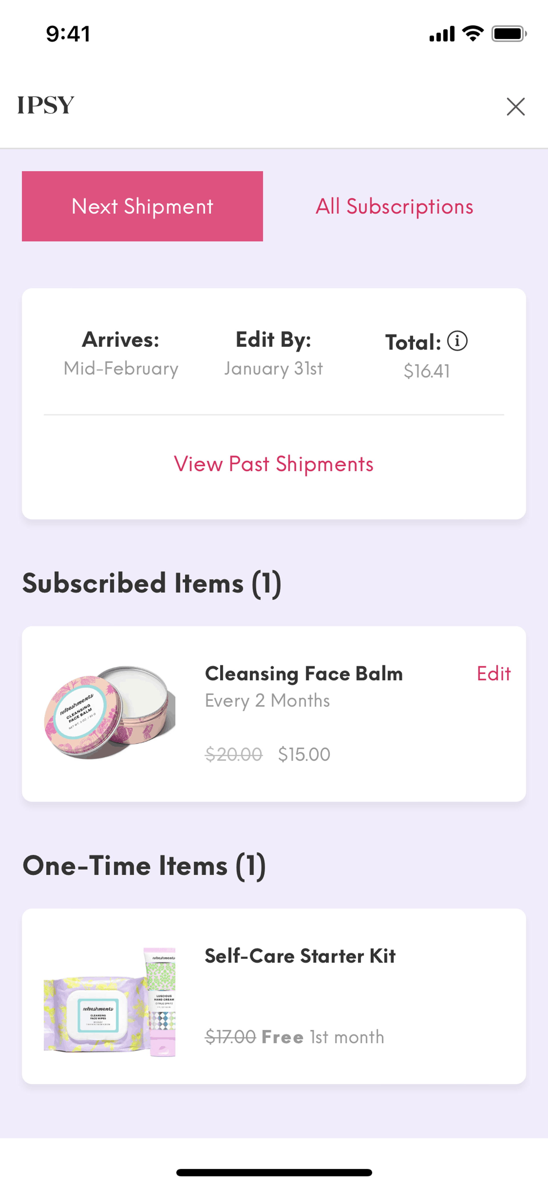 IPSY iOS Shopping interface screenshot 12