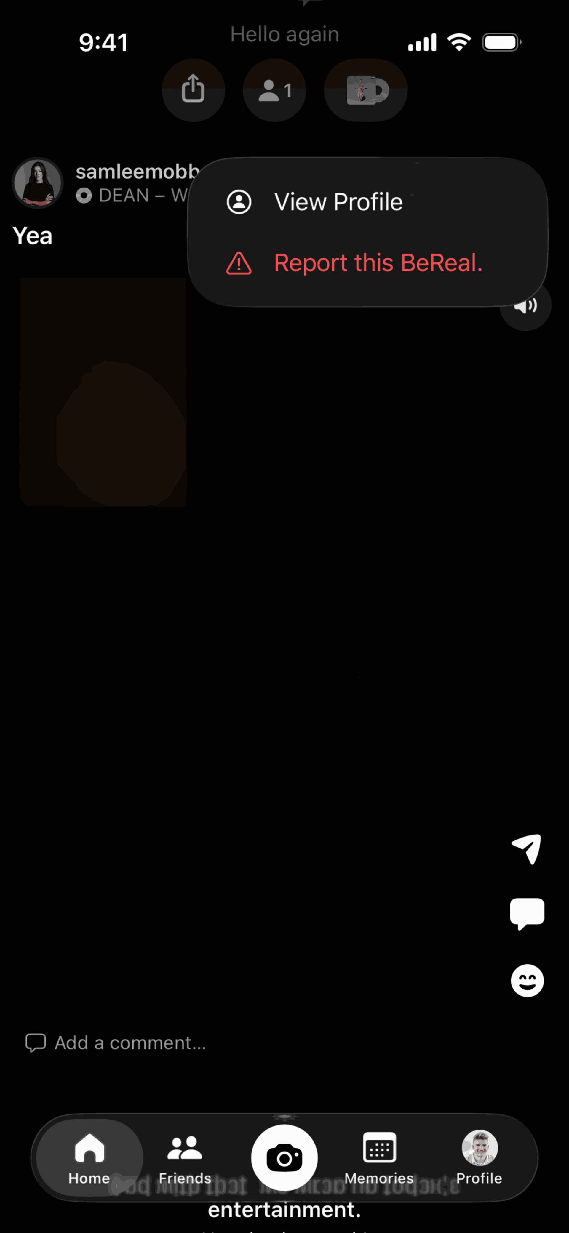 BeReal. iOS Photo & Video interface screenshot 7
