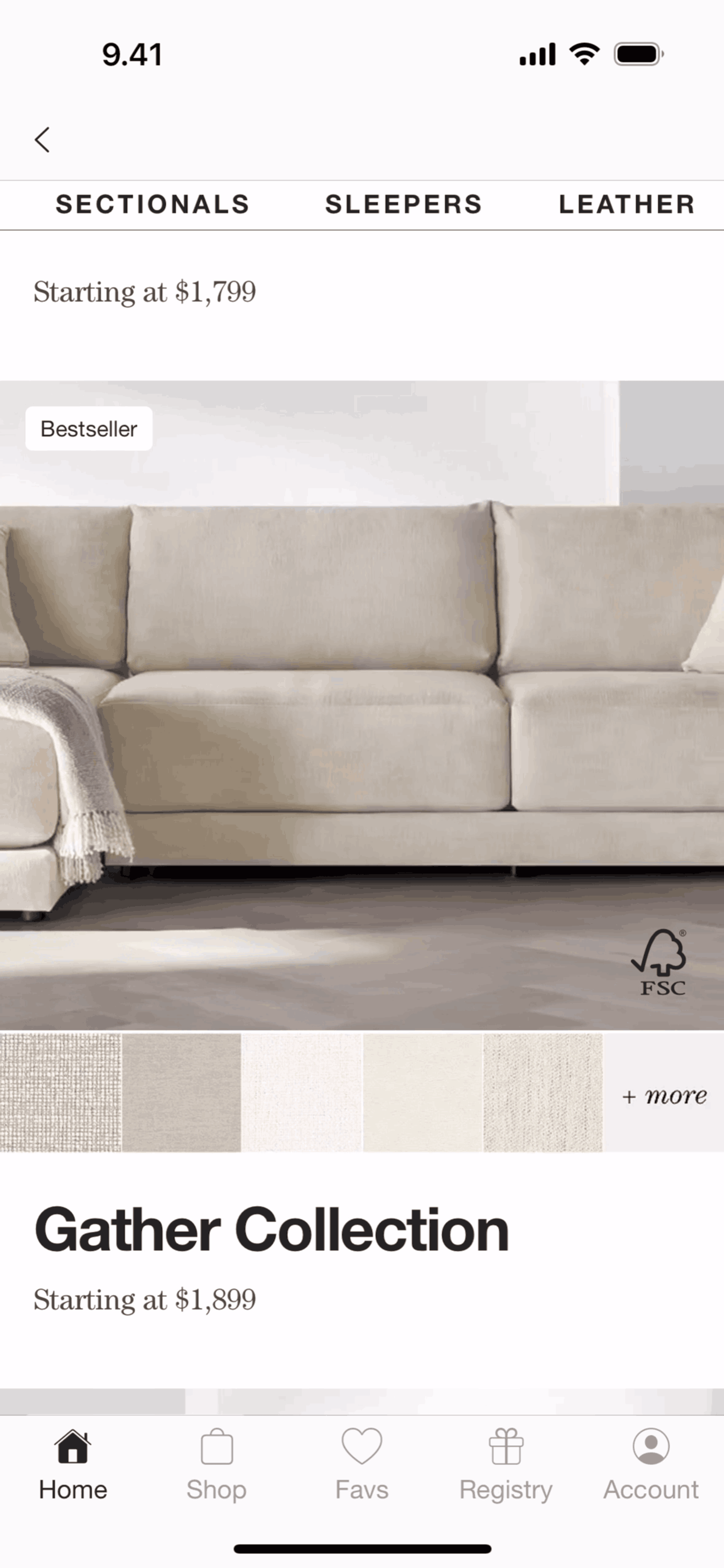 Crate & Barrel iOS Shopping interface screenshot 18