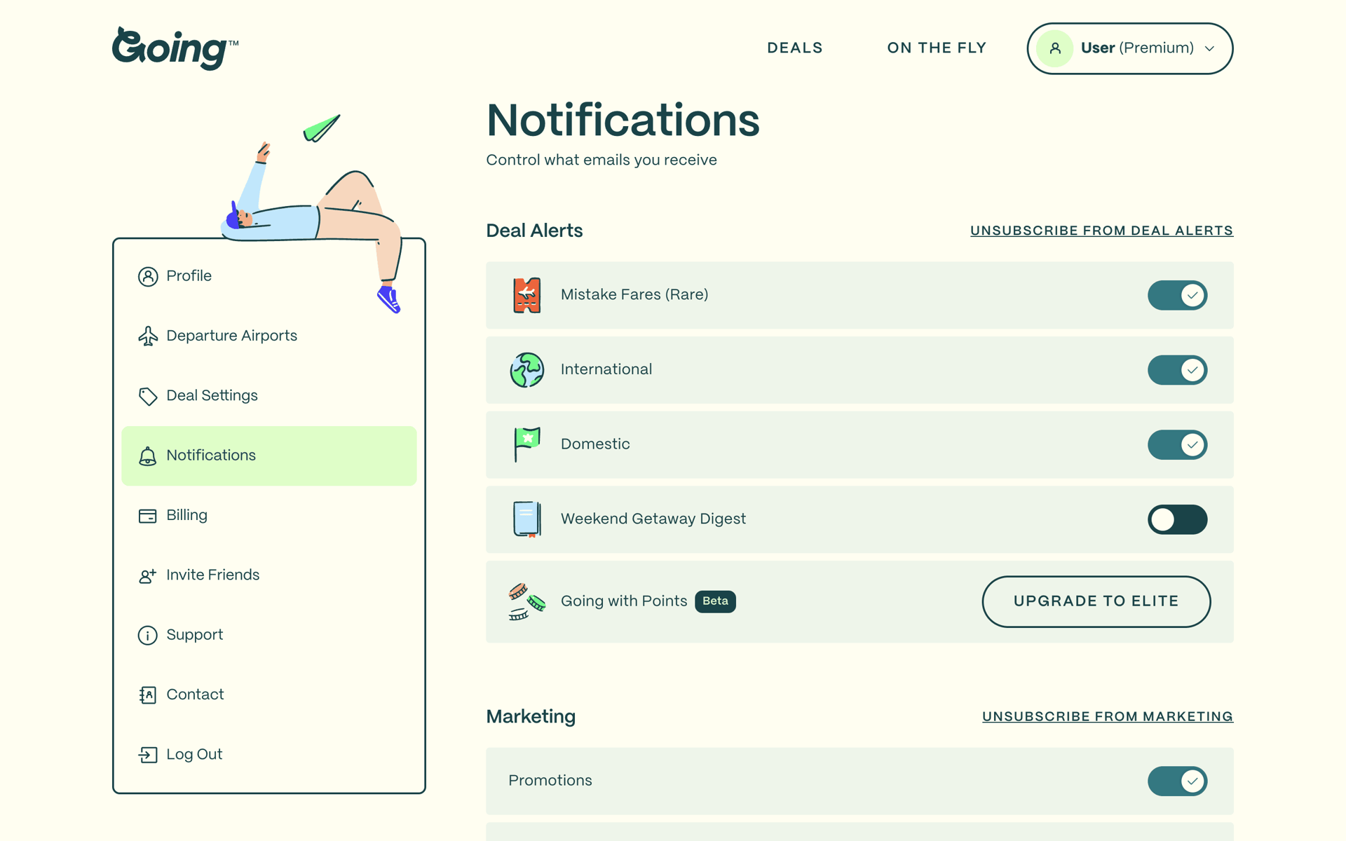 Going Web Travel & Transportation interface screenshot 10