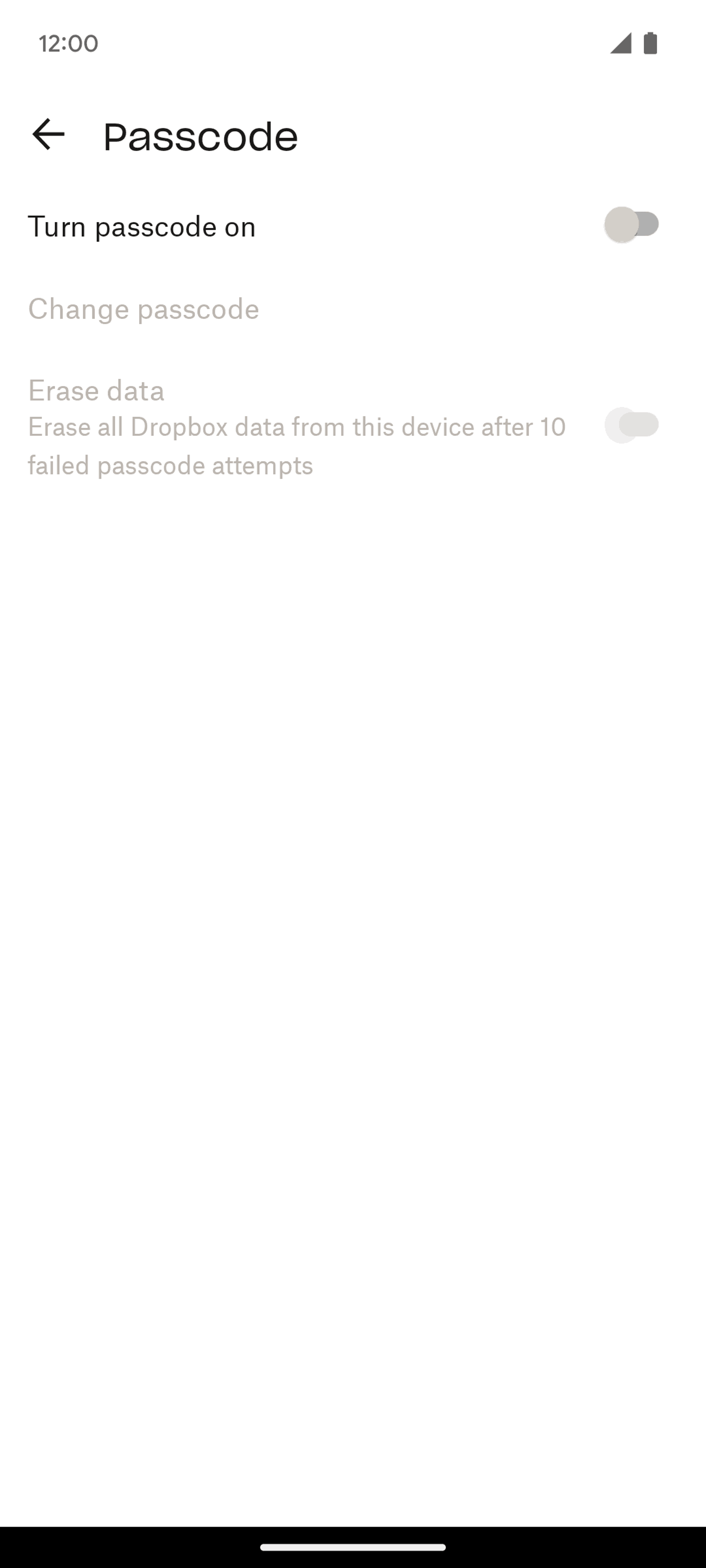 Dropbox Android Productivity interface screenshot 12