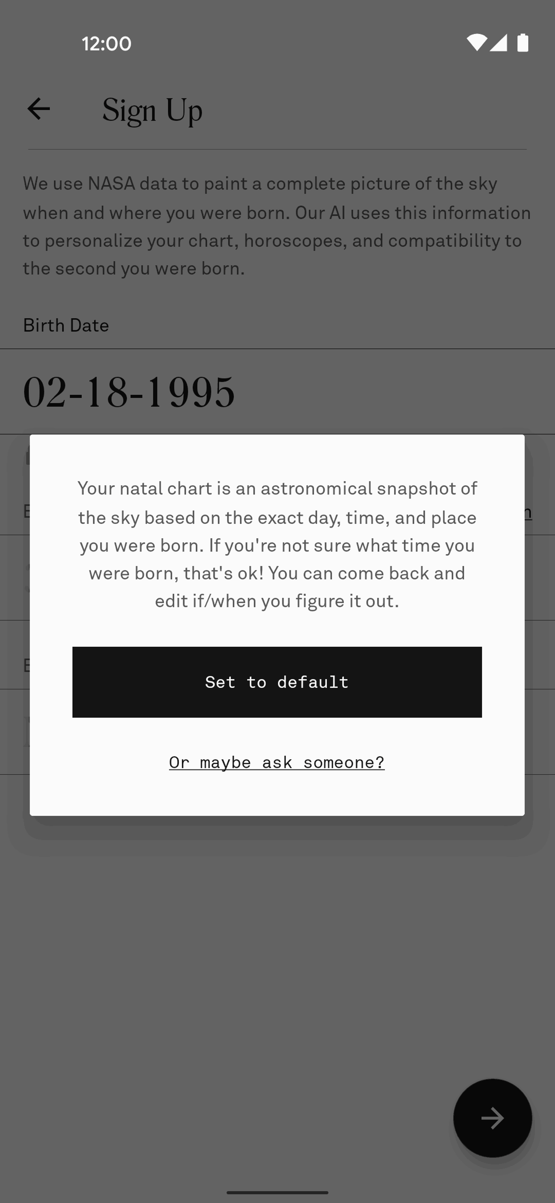 Co–Star Android Lifestyle interface screenshot 20