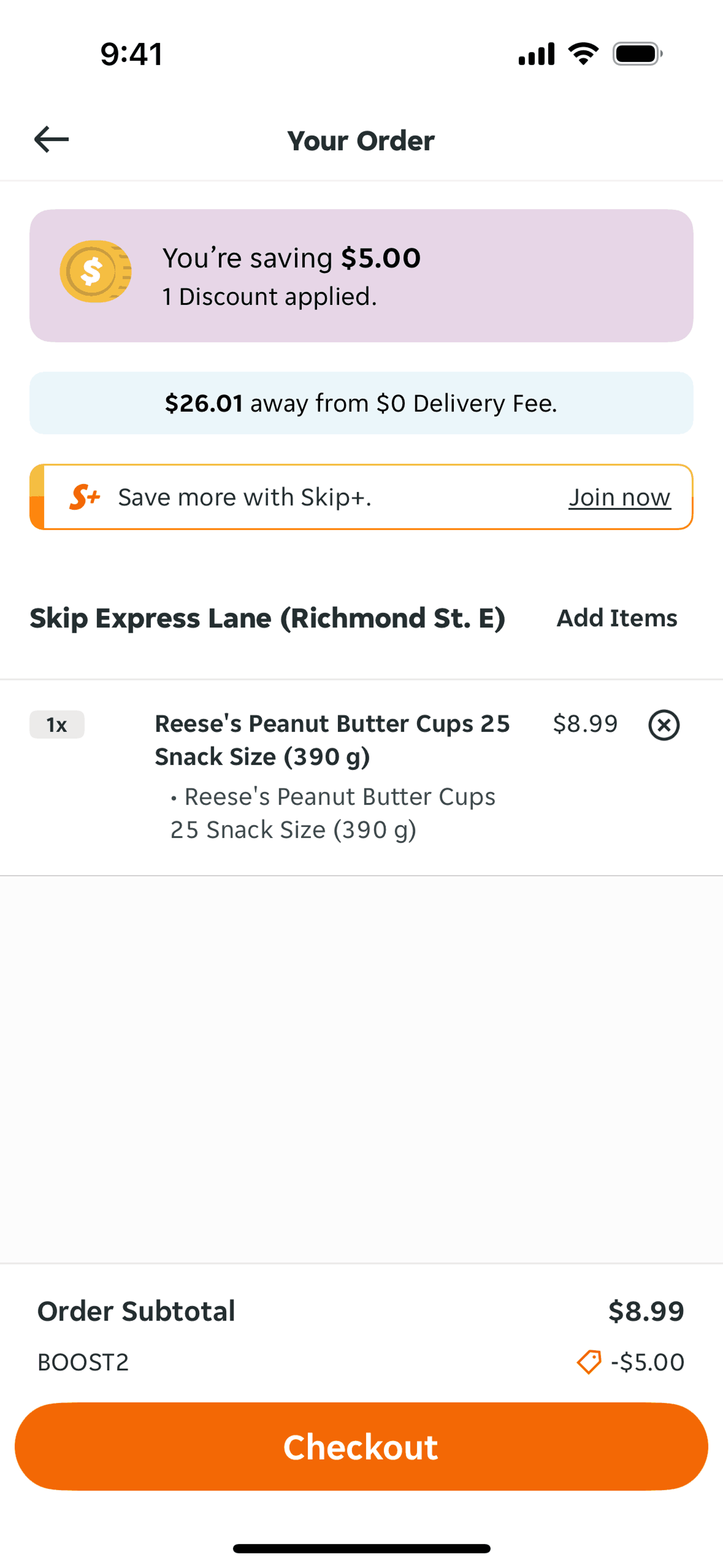 Skip iOS Food & Drink interface screenshot 5