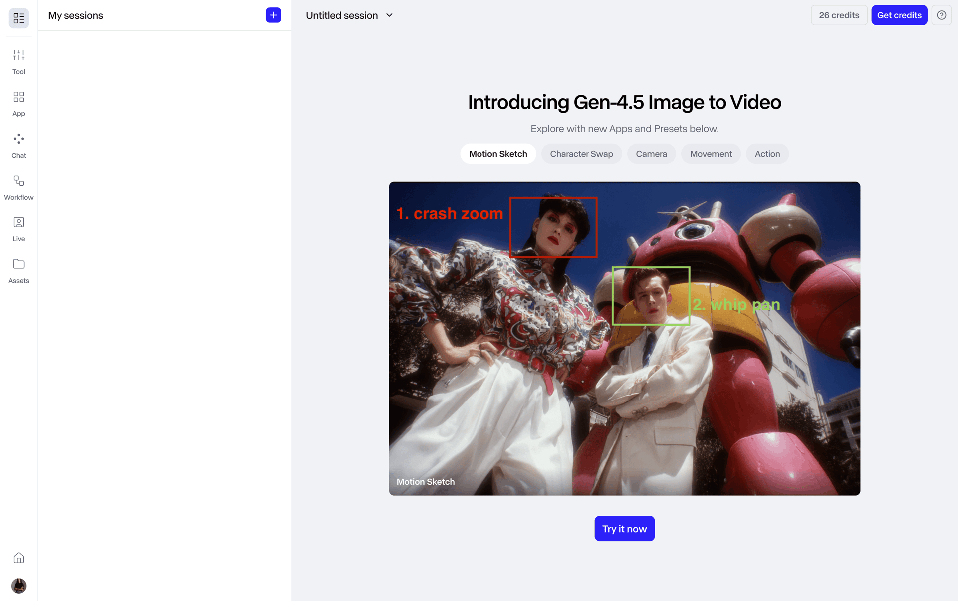 Runway Web Photo & Video interface screenshot 8