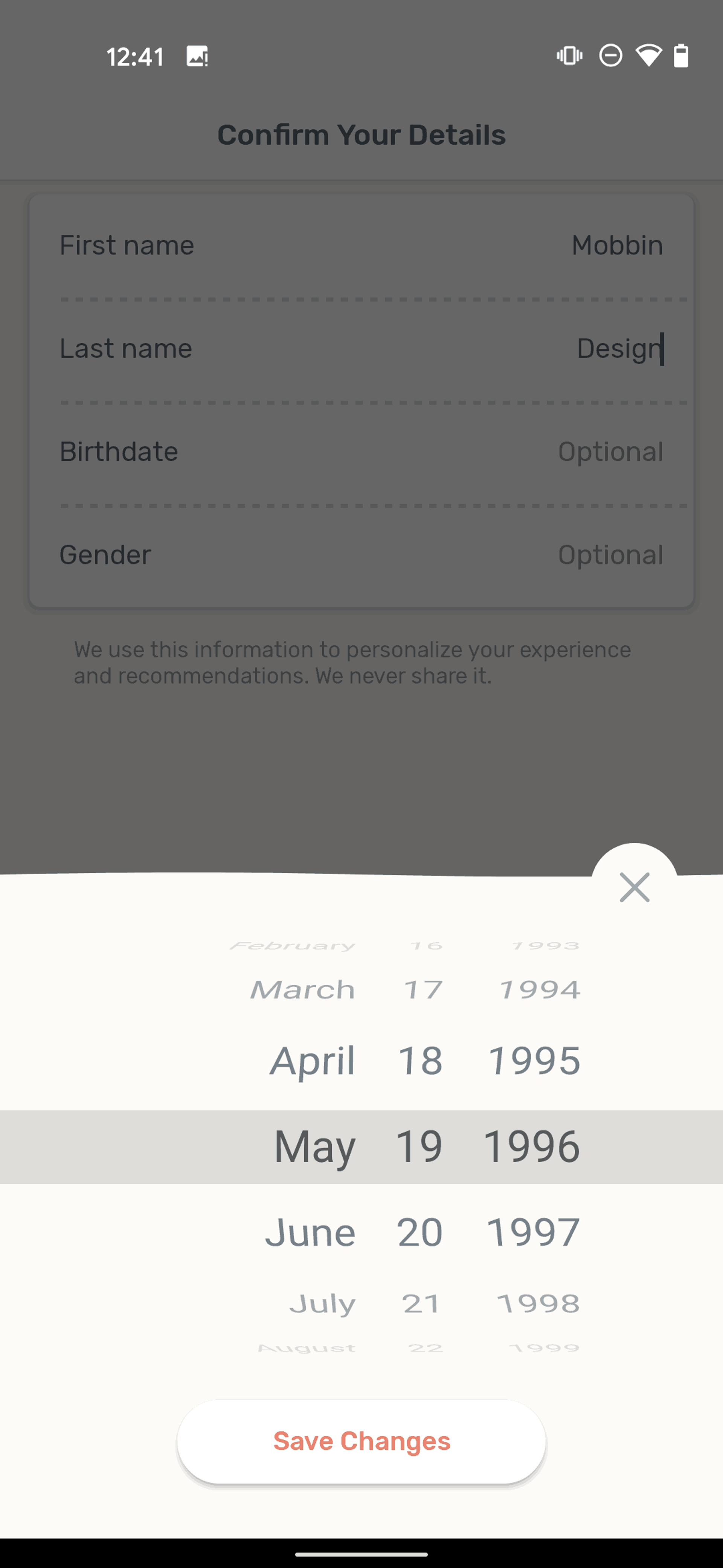 Zero Android Health & Fitness interface screenshot 7